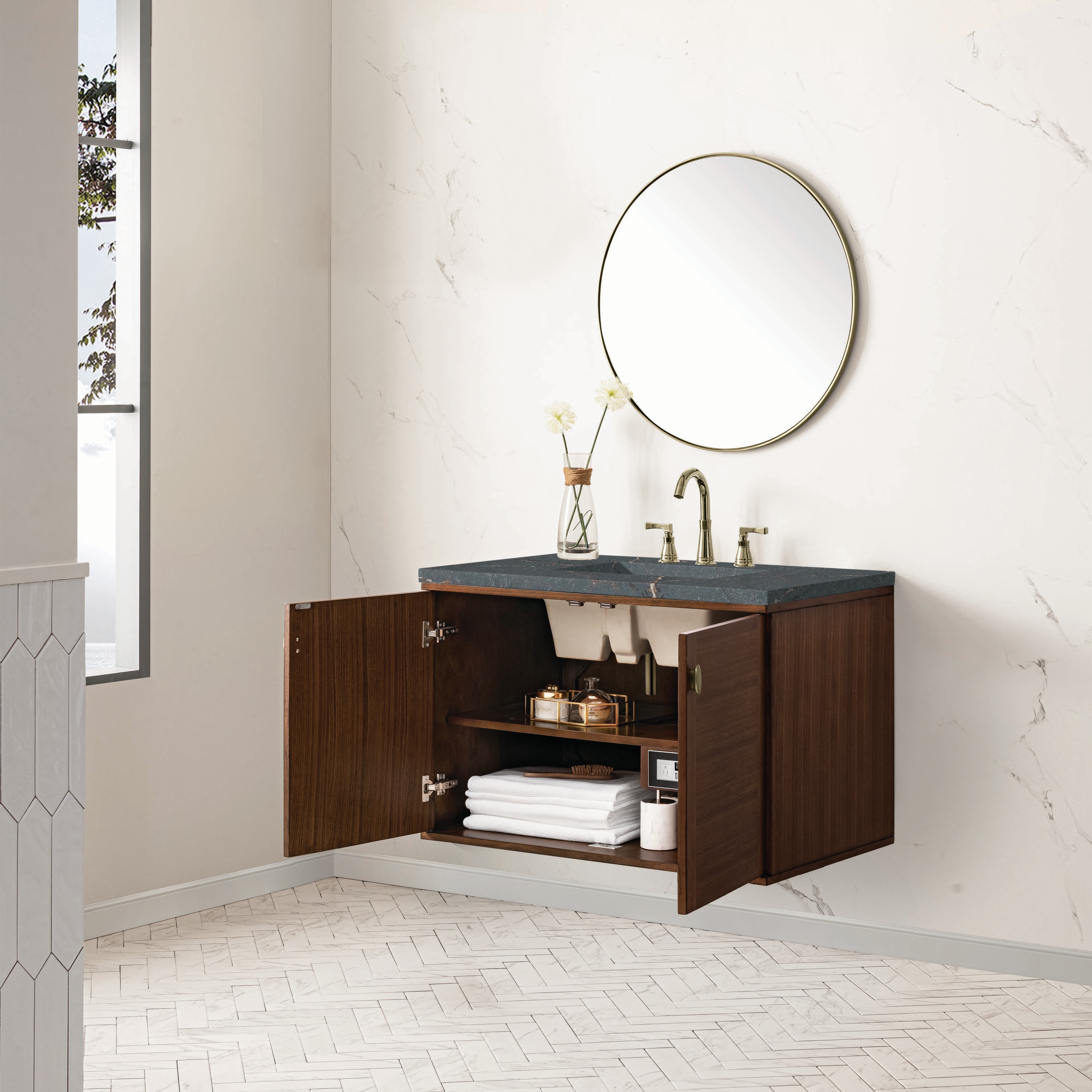 James Martin Vanities 670-V36-WLT-3PBL Bath-Vanity-Combo - View #7