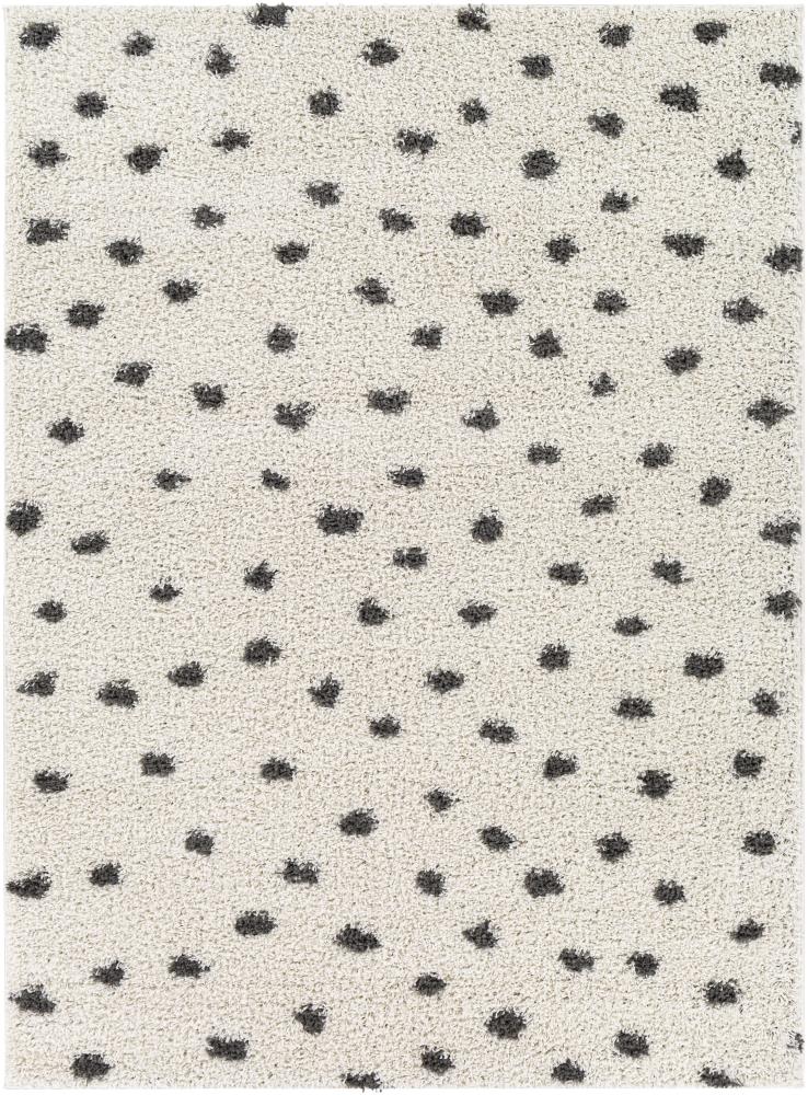 Surya Taza 5 x 7 White/Black Indoor Geometric Global Area Rug in the ...