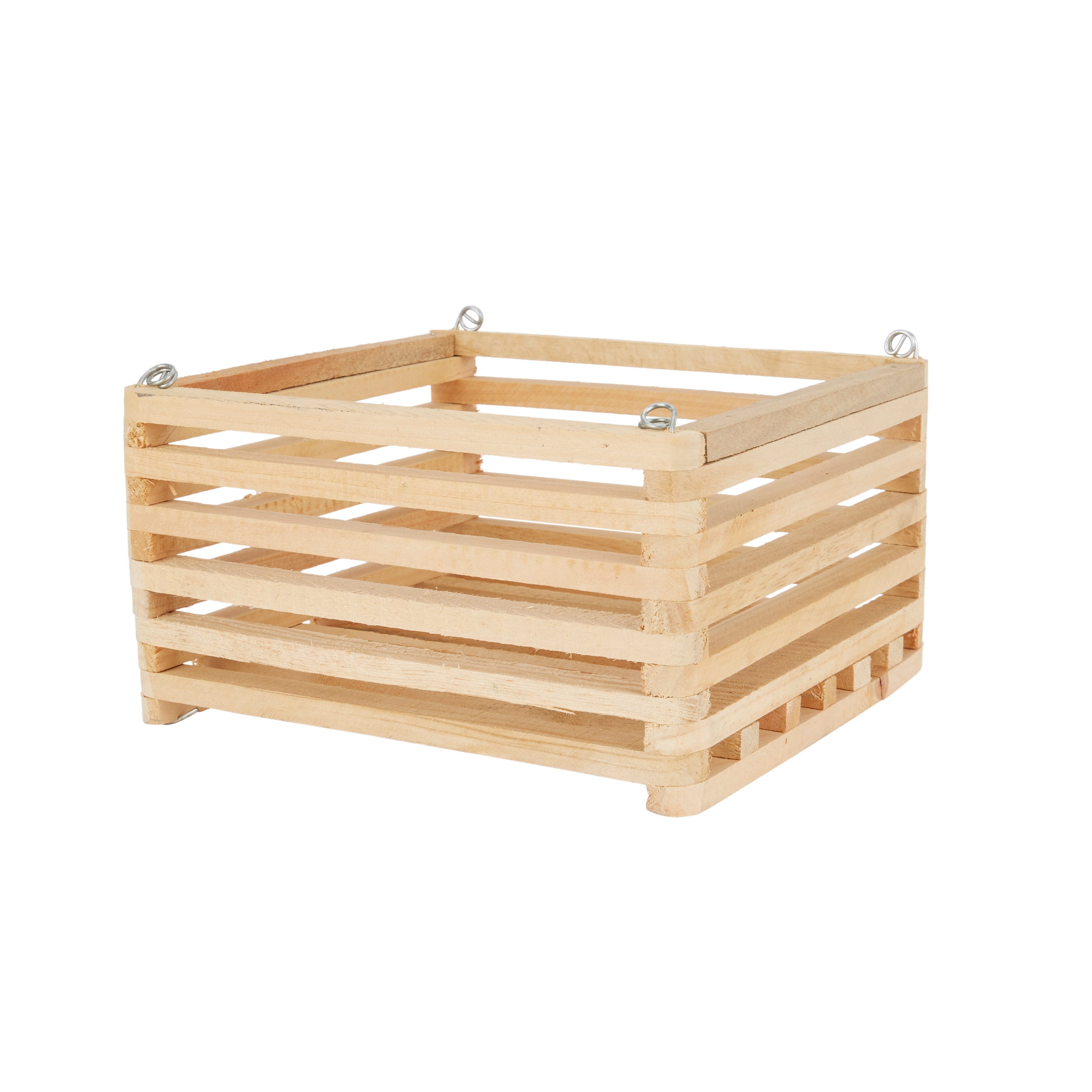 Better-Gro 4-in W x 4-in H Natural Wood Basket