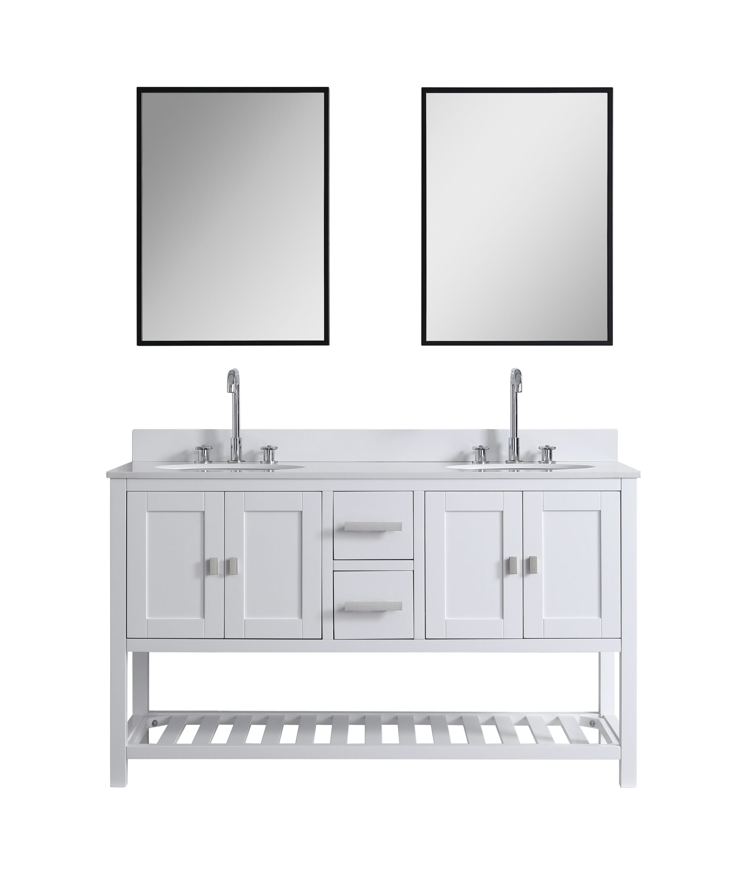 Design Element DEC055-60-W-CB vanities - View #2