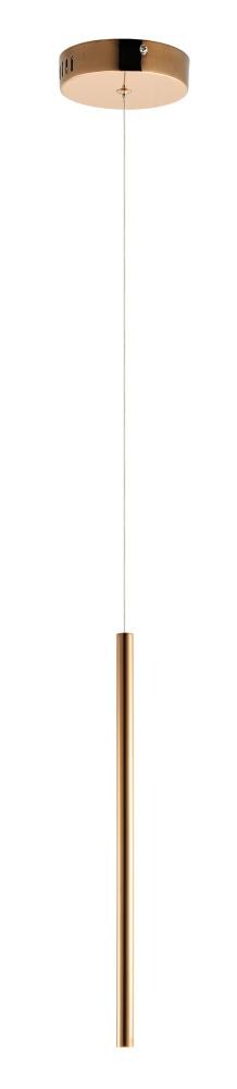 ET2 E10002-RG Flute Rose Gold Modern/contemporary Cylinder Integrated LED Mini Hanging Pendant light