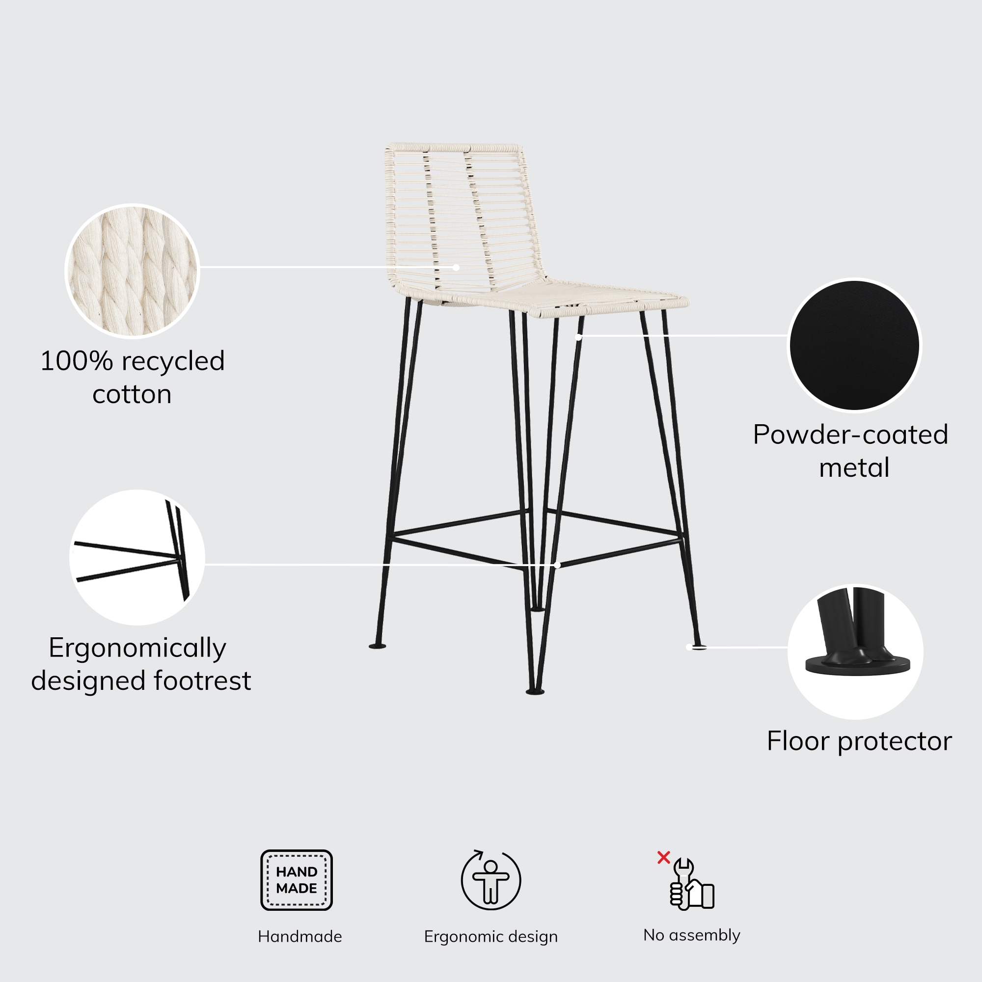 MH LONDON MH-BS-913IV stools - View #13