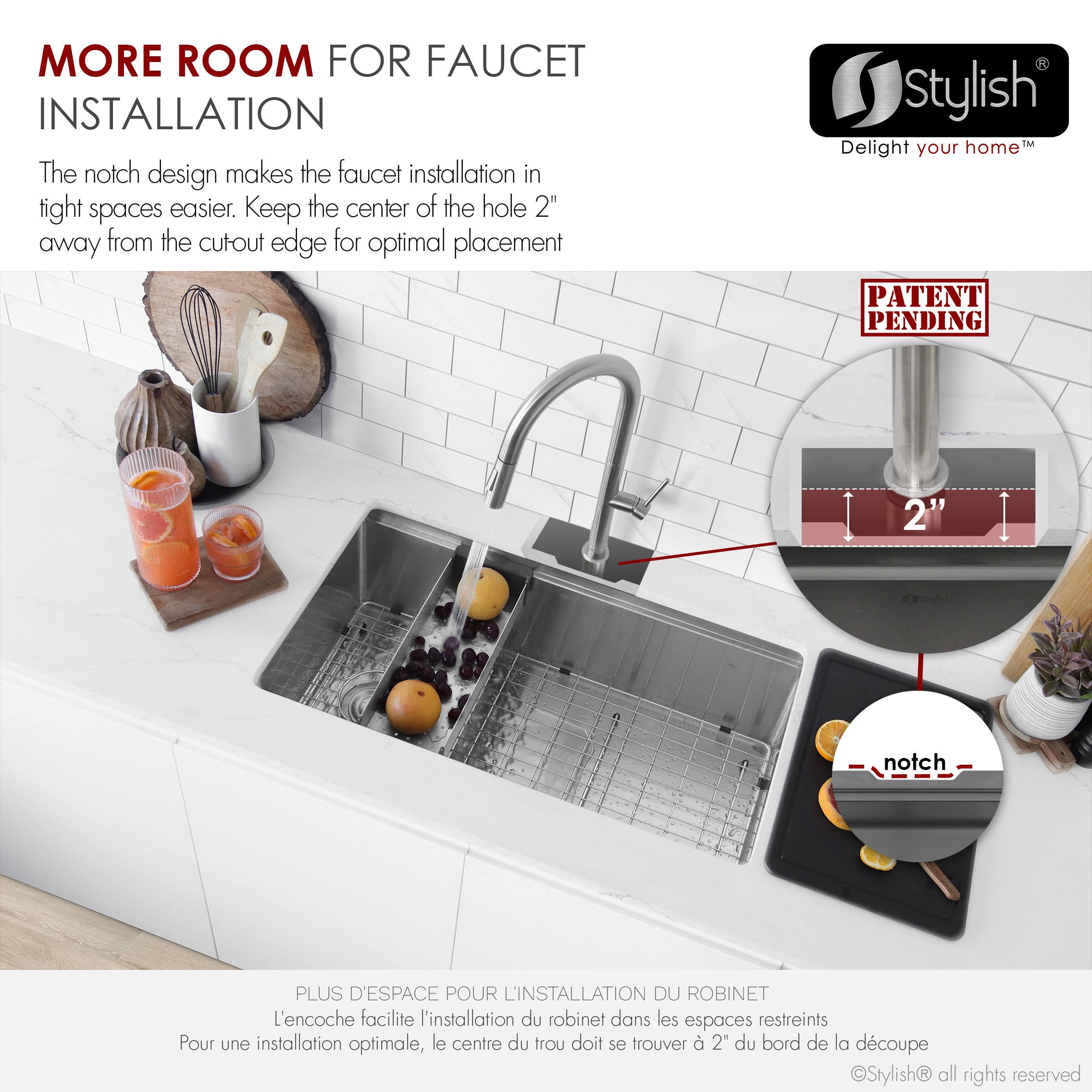 Versa33 Brushed Stainless Steel Single Bowl Undermount Kitchen Sink
