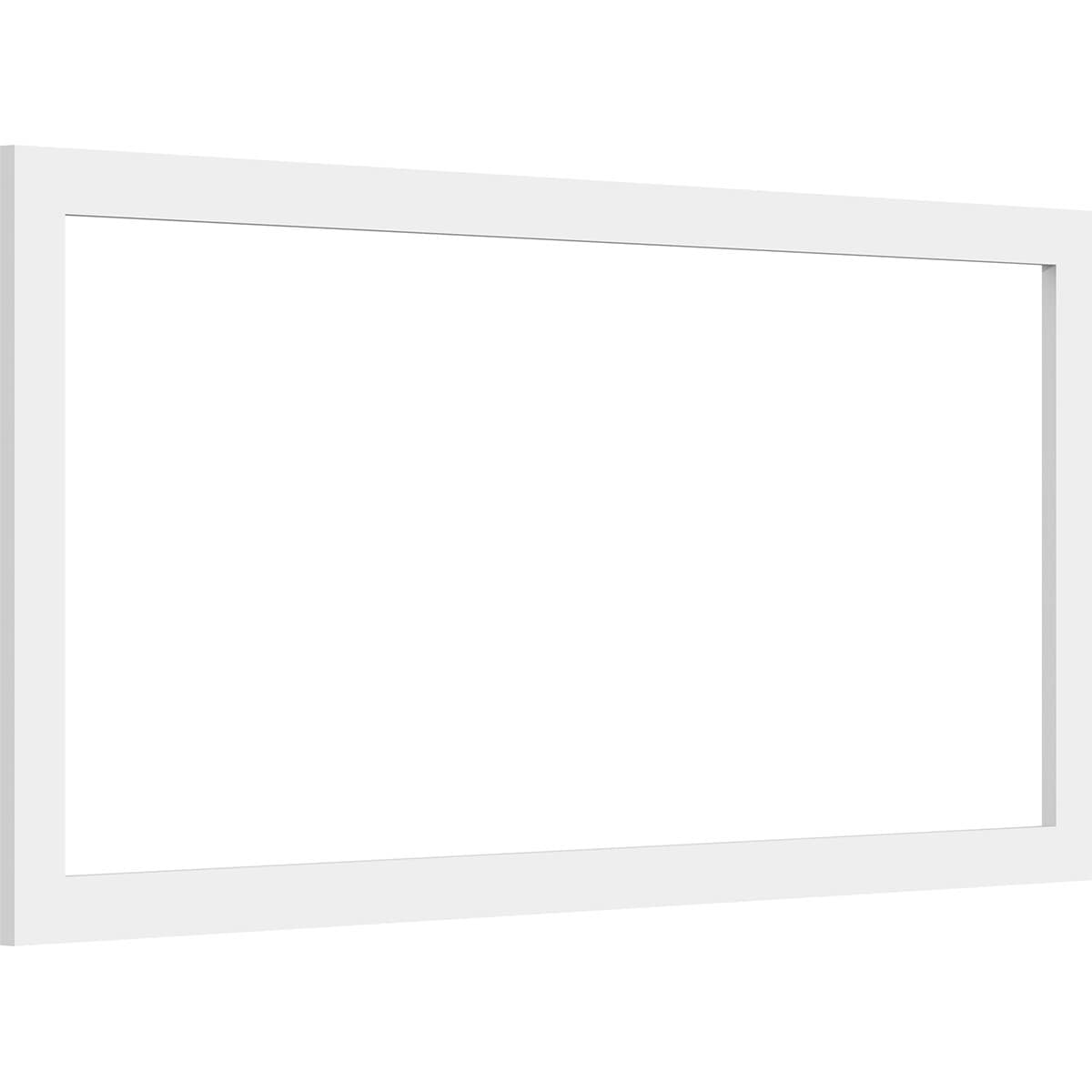 Ekena Millwork WALP38X18X037PRE 38-in x 18-in Smooth Paintable/Stainable White PVC Fretwork Wall Panel (