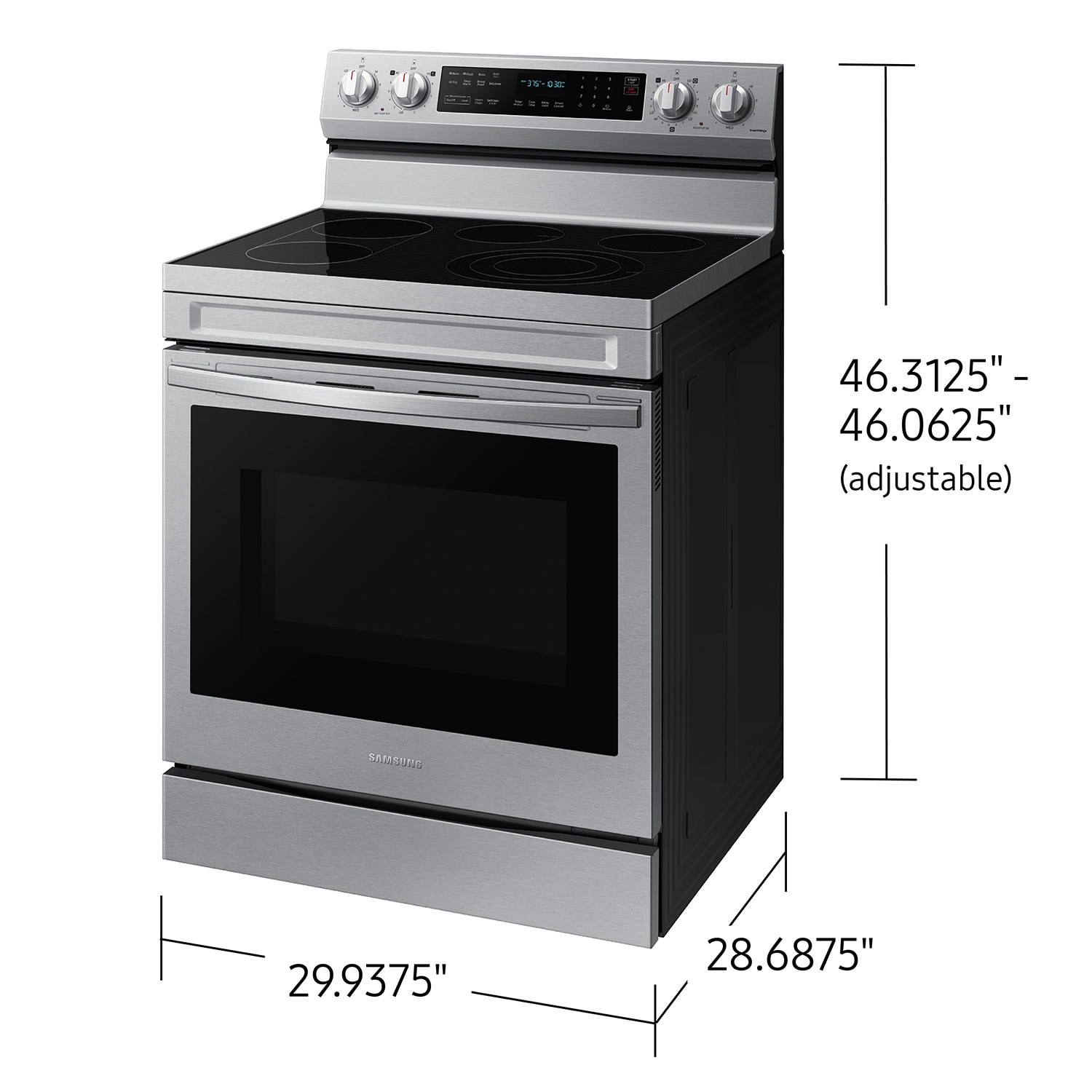 Samsung NE63D6711SR Freestanding-Electric-Ranges - View #10
