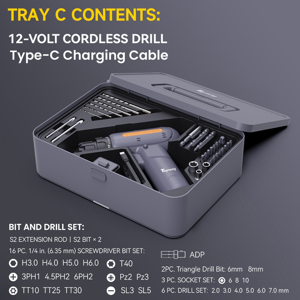 Topteng H029-A006-C Tool-Sets - View #2