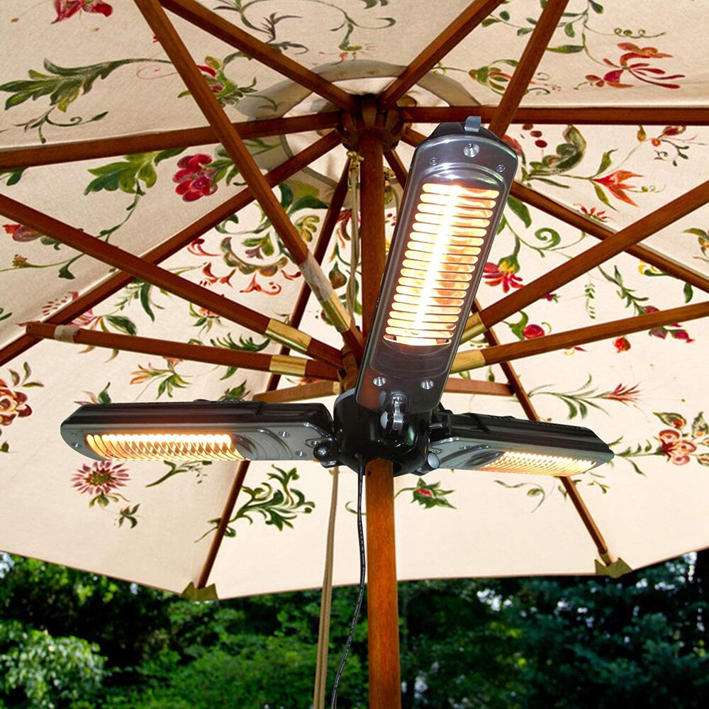 Topcraft TCHEME7 120 -Volt Black Aluminum Electric Patio Heater