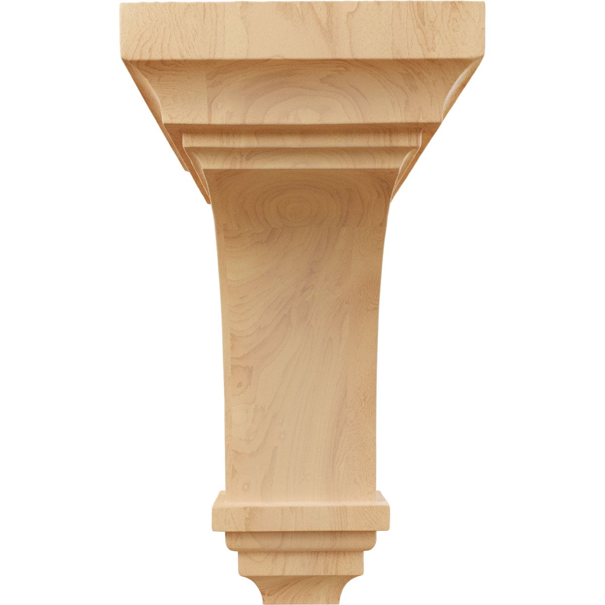 Medium Red Oak Wood Corbel, 10" Height
