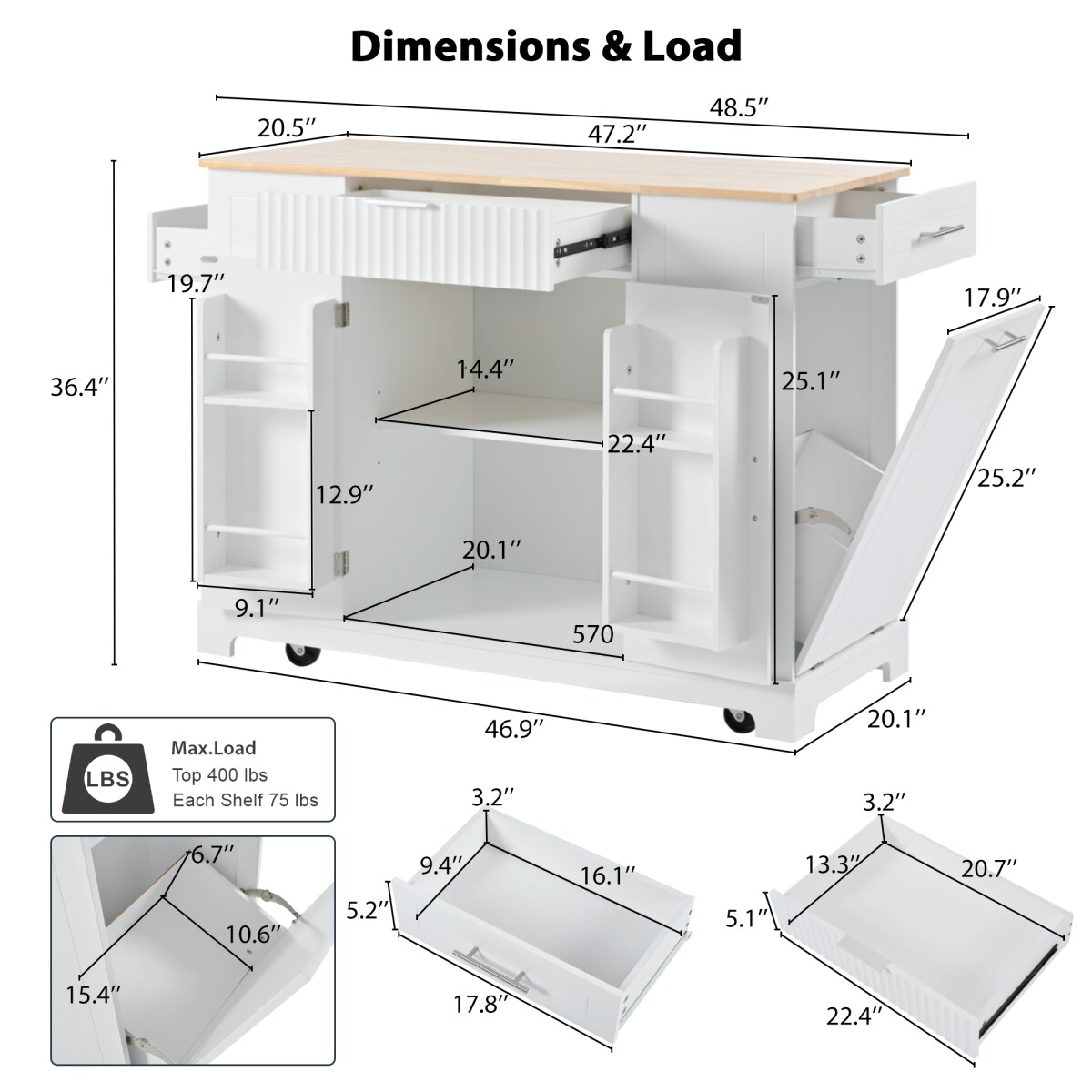 Streamdale Furniture N707P221571W Kitchen-Furniture - View #11