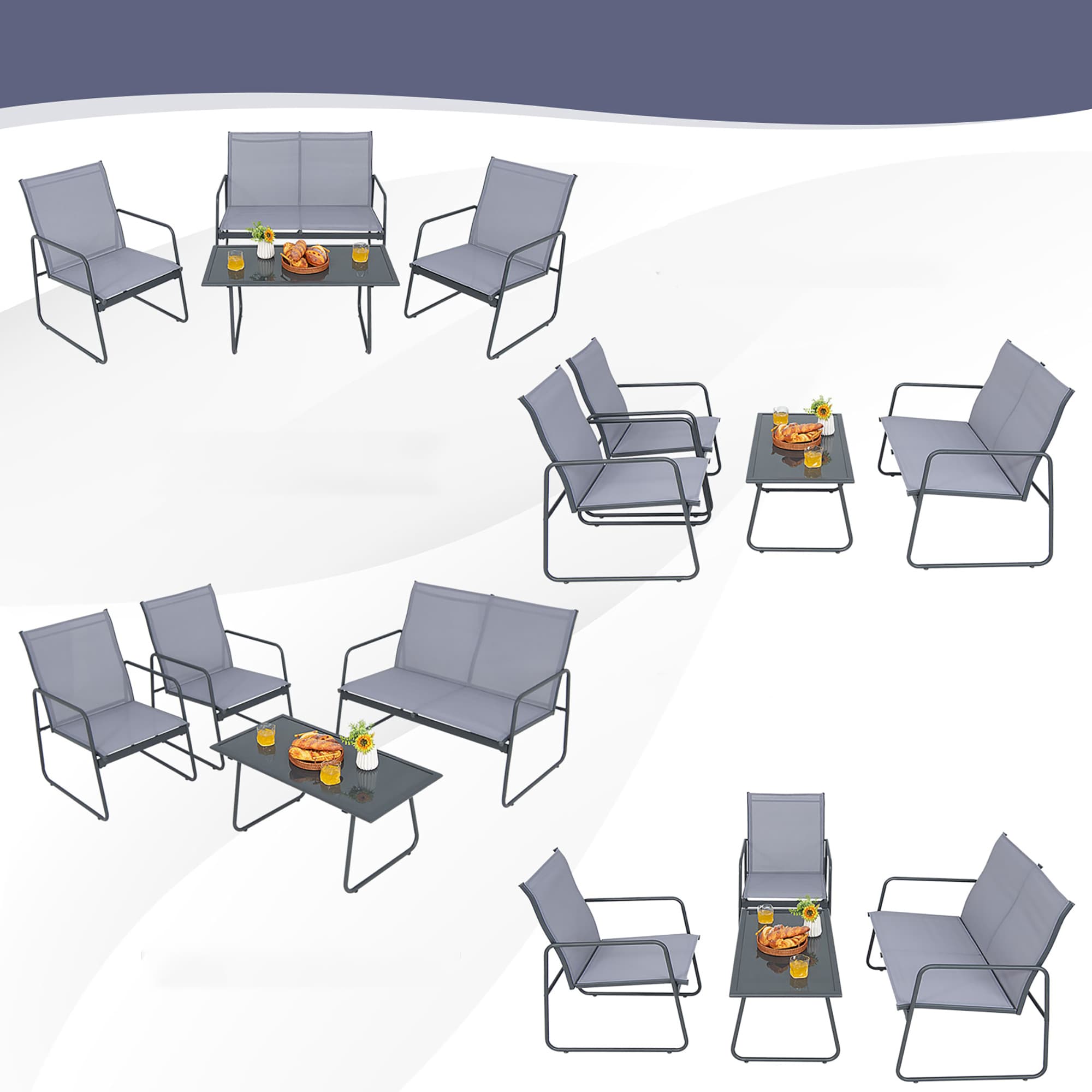 Costway NP10408 Patio-Conversation-Sets - View #6