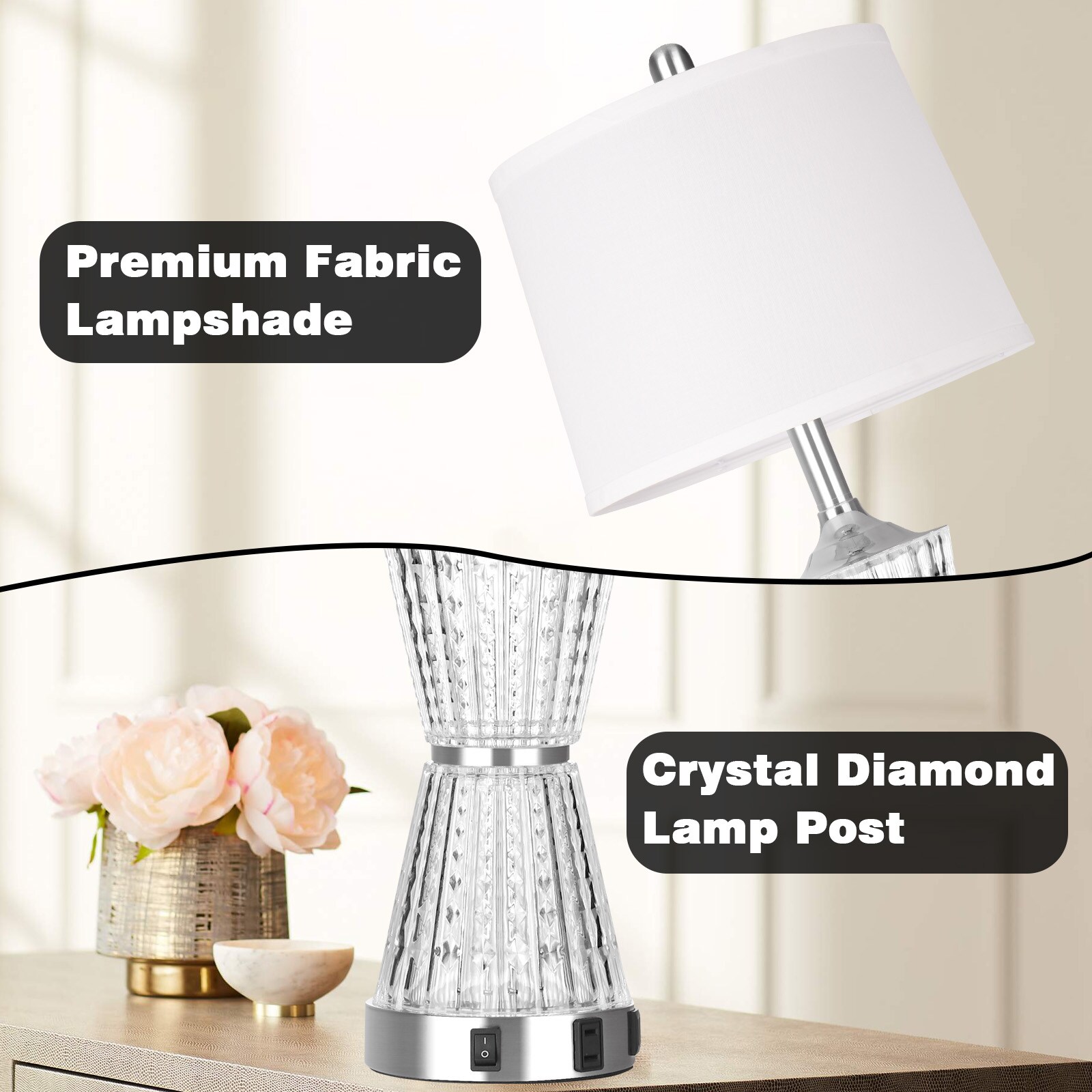 UrFurnishings TD-107 Table-Lamps - View #5