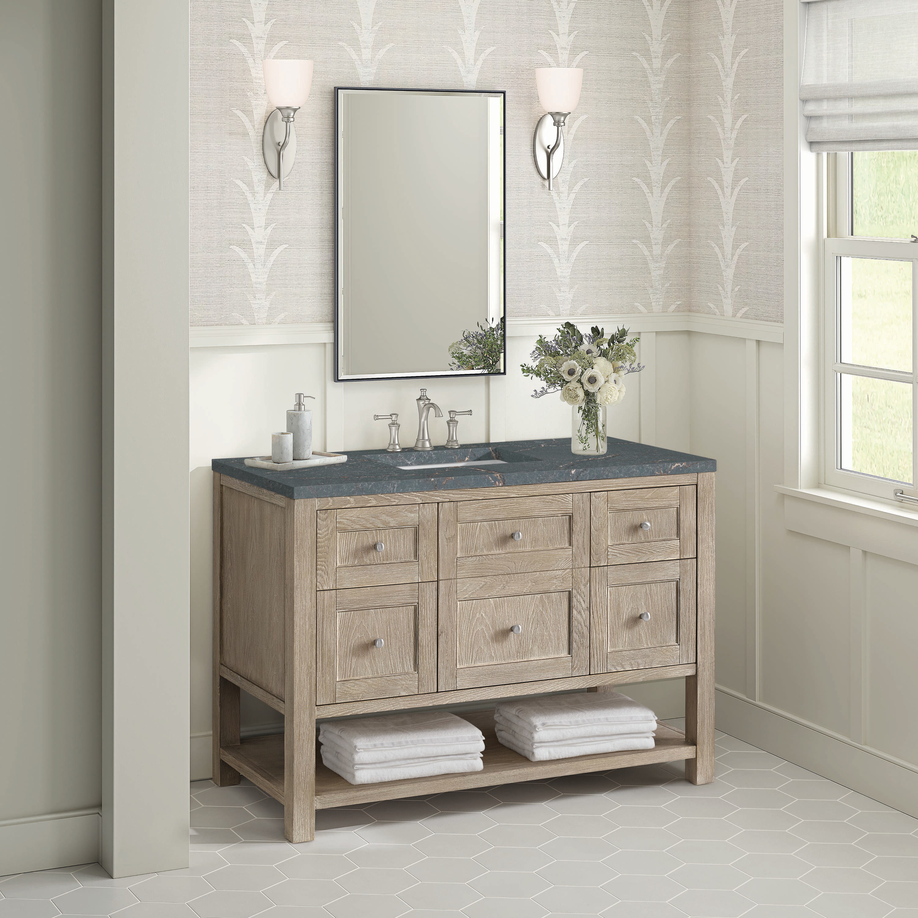 James Martin Vanities 330-V48-WWO-3PBL Bath-Vanity-Combo - View #3