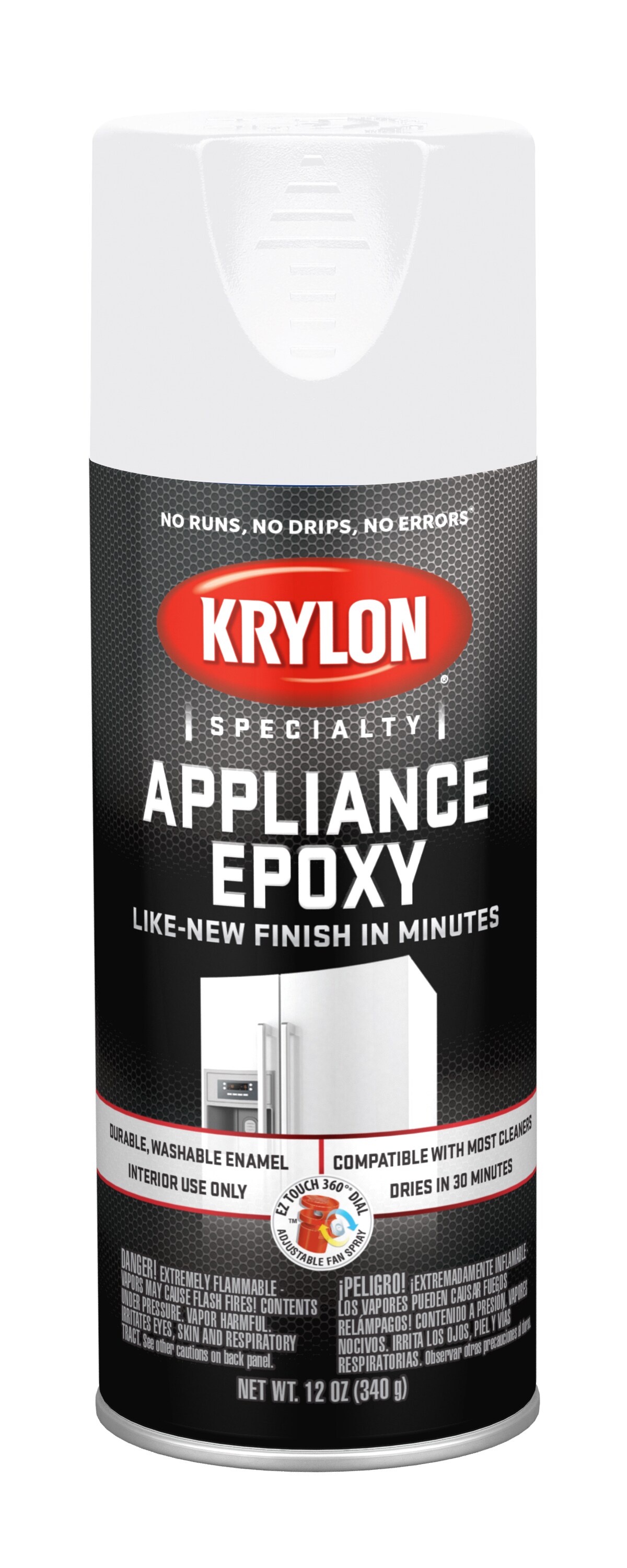 Krylon Appliance Epoxy Gloss White Spray Paint (NET WT. 12-oz)
