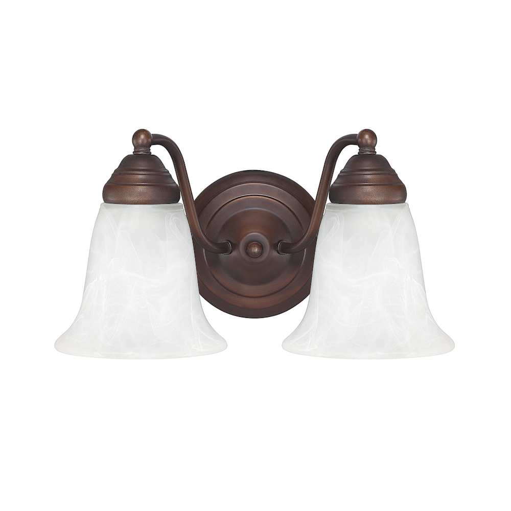 1362117 2 Light 71/4 Inch Tall Bathroom Vanity Light