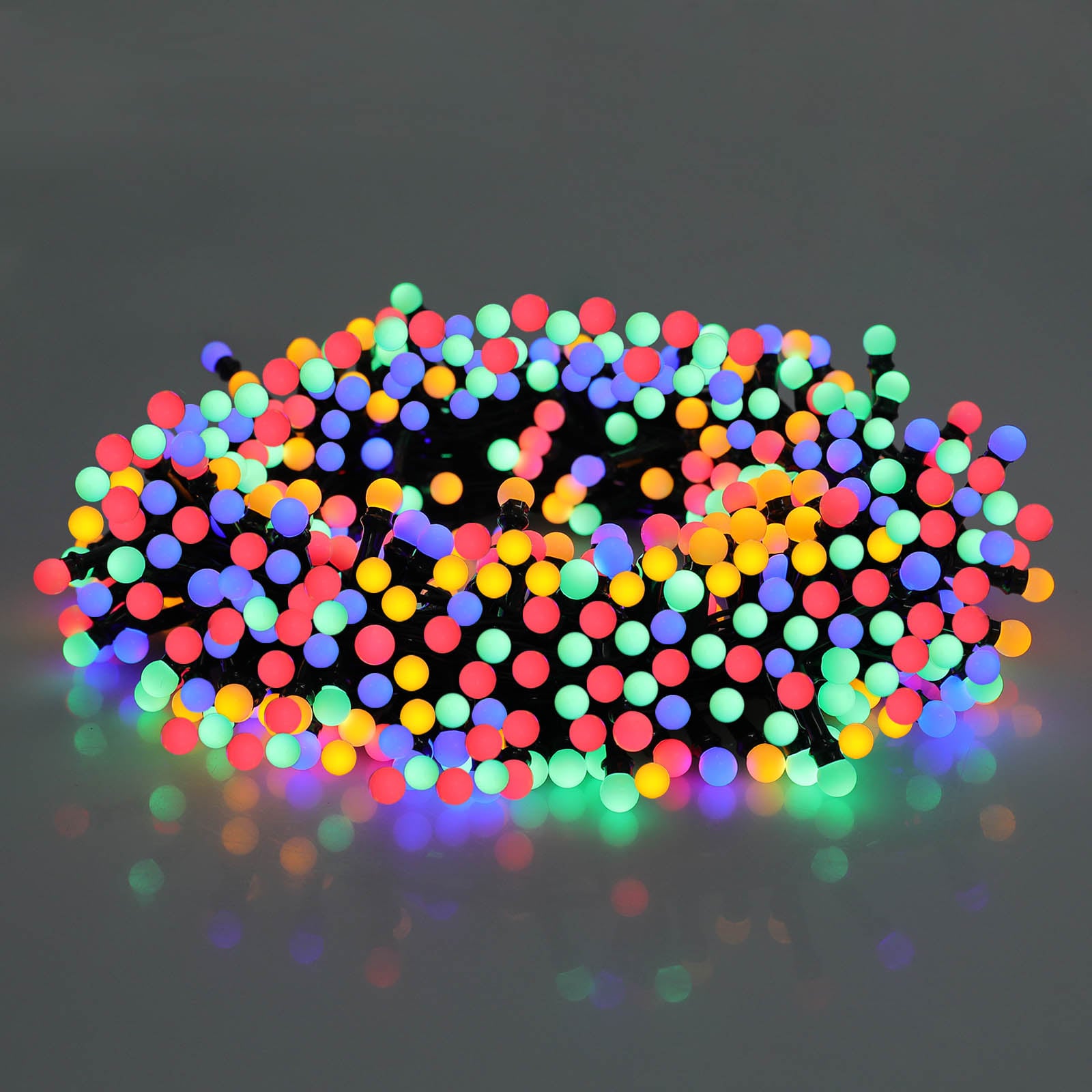 LamQee 300-Count 33-ft Multi-function Multicolor LED Plug-In Christmas ...