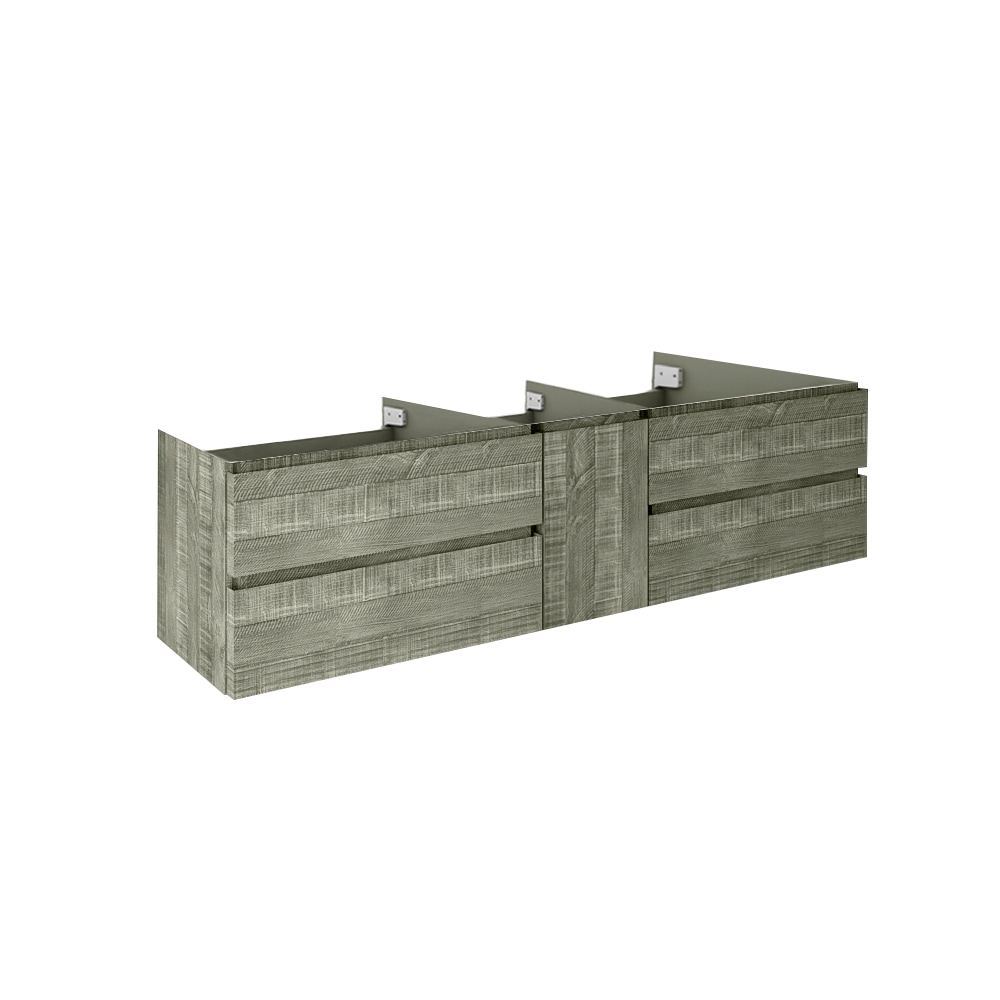 Fresca FCB31-301230ASH Formosa 72-in Sage Gray Floating Bathroom Vanity Base Cabinet without Top