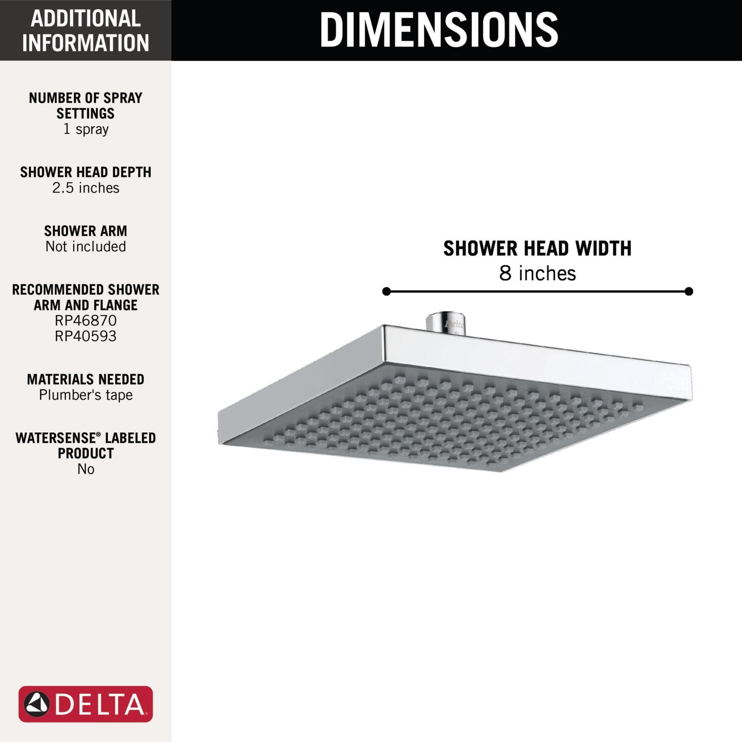 Delta RP50841 Fixed-Showerhead - View #3