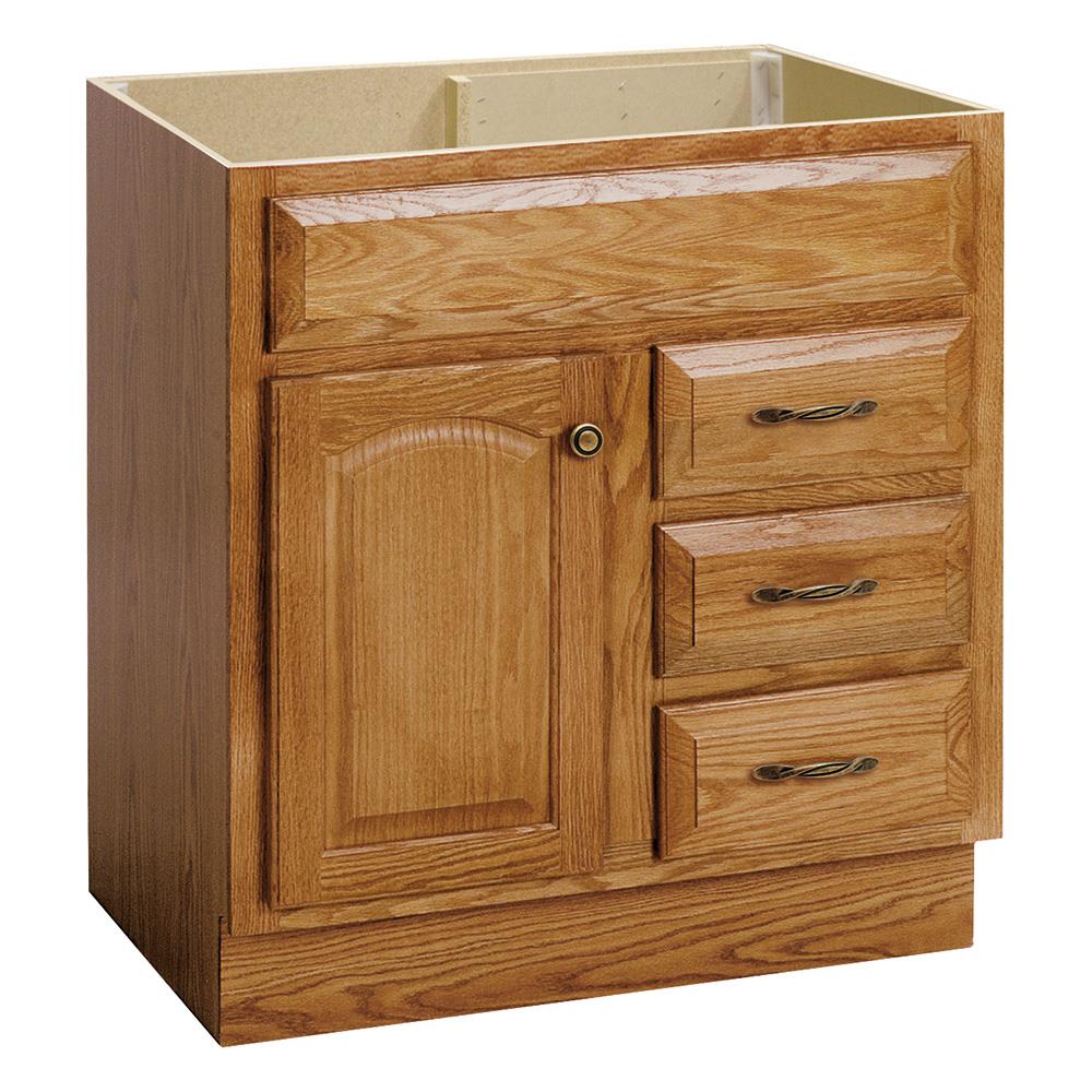Project Source 30-in Golden Bathroom Vanity Cabinet