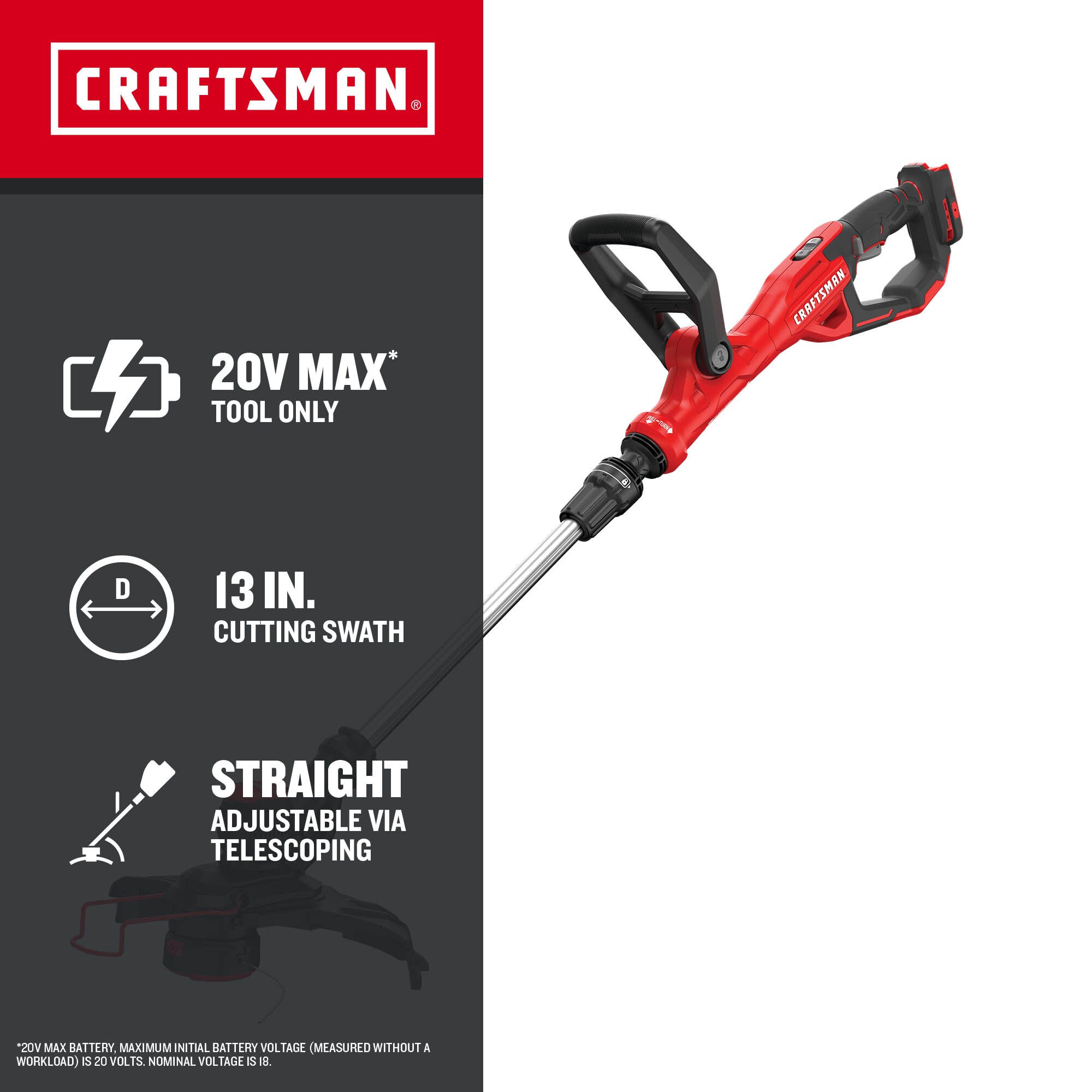 CRAFTSMAN CMCST900B Cordless-String-Trimmers - View #2