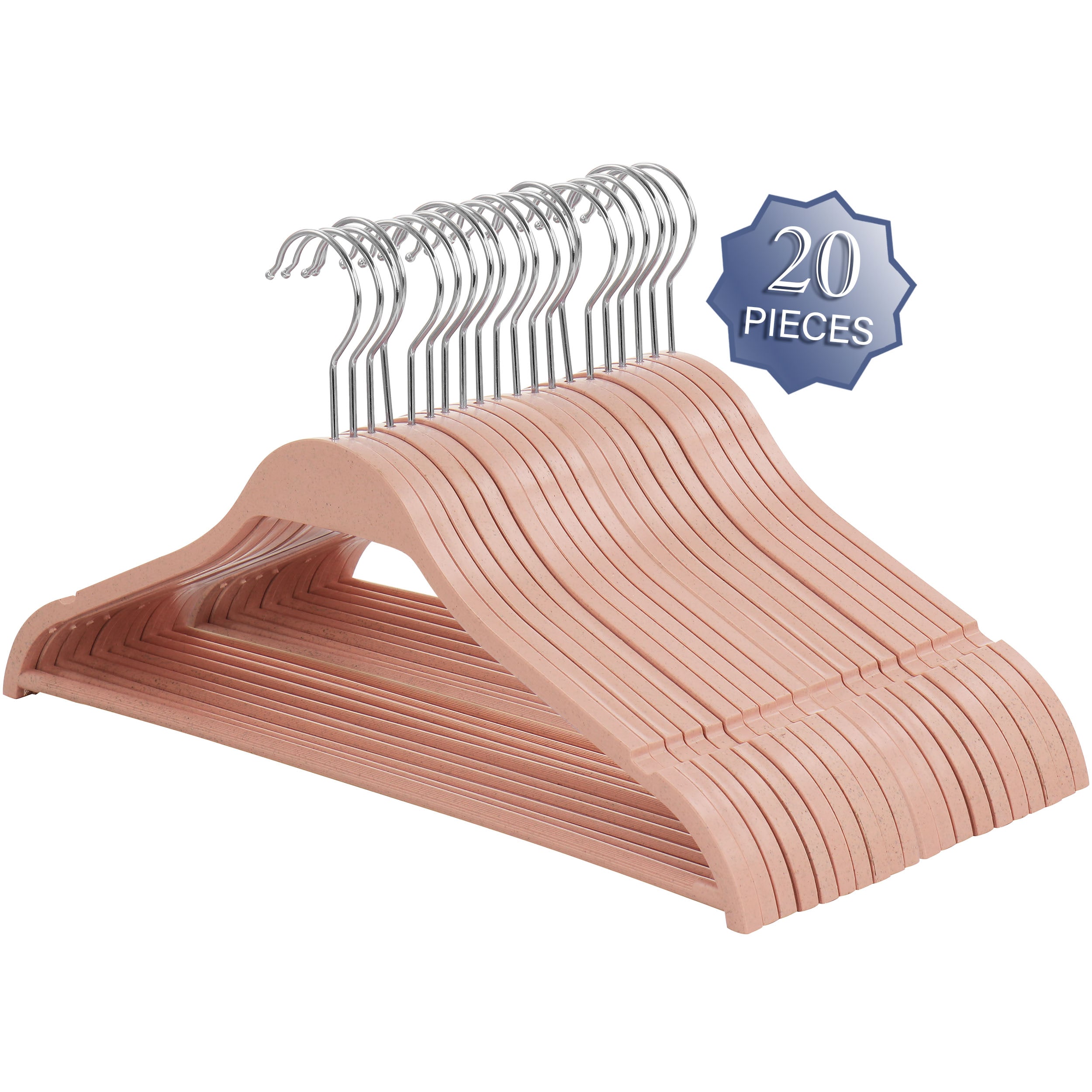 Elama 50-Pack Plastic Non-slip Grip Clothing Hanger (Gray) in the Hangers  department at