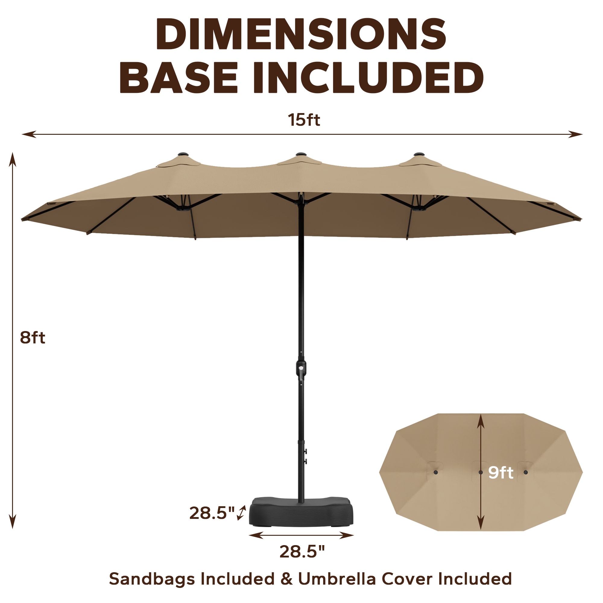 Gardenbee HGL-E16-BGE Umbrellas-2 - View #7