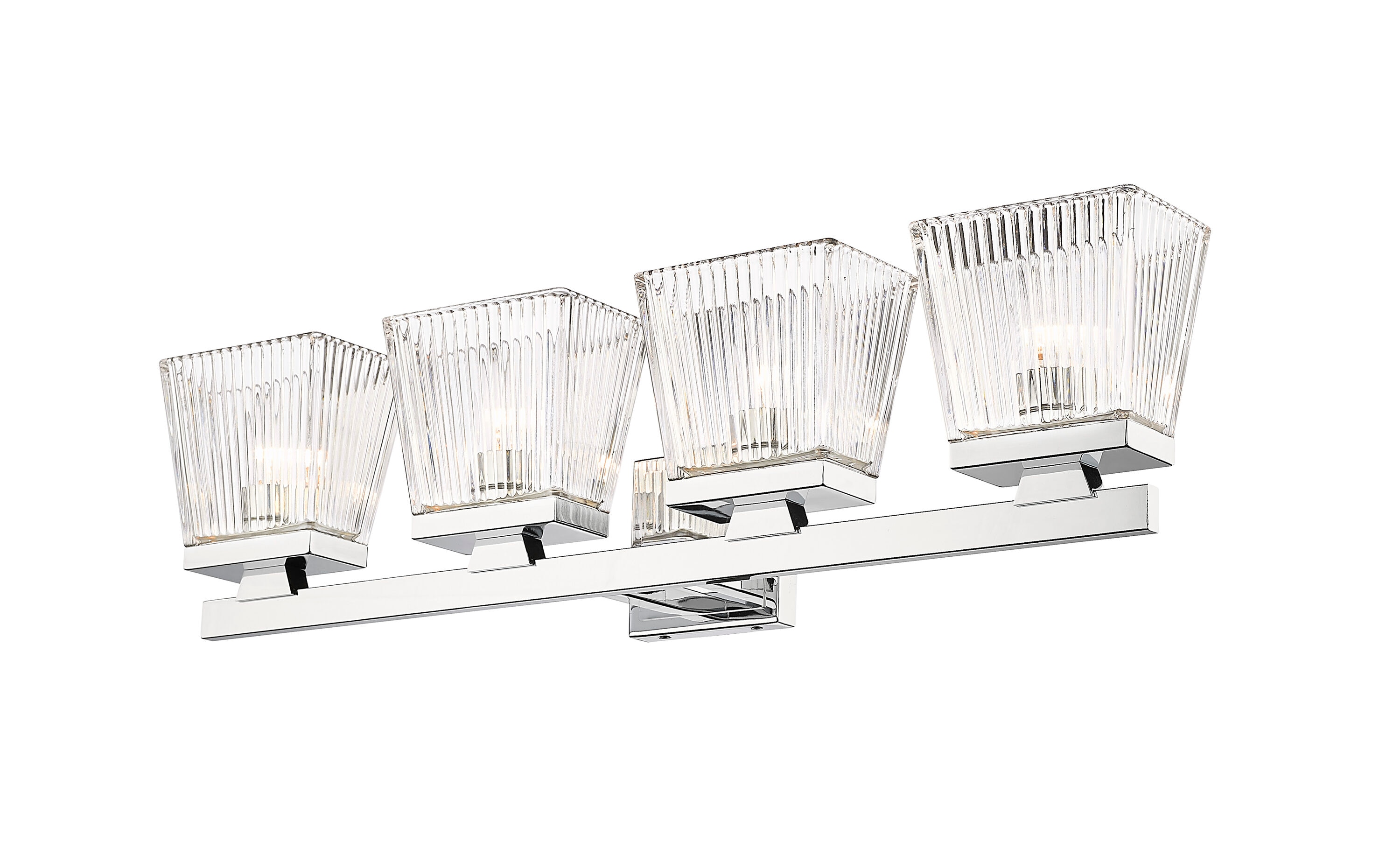 Z-Lite 1936-4V-CH Astor 29-in 4 -Light Polished Chrome Farmhouse Vanity light