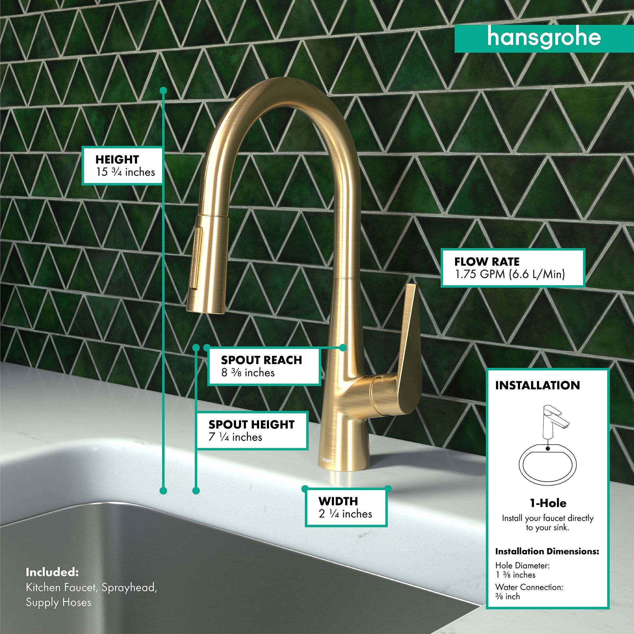 Hansgrohe 72813251 Kitchen-Faucets - View #3