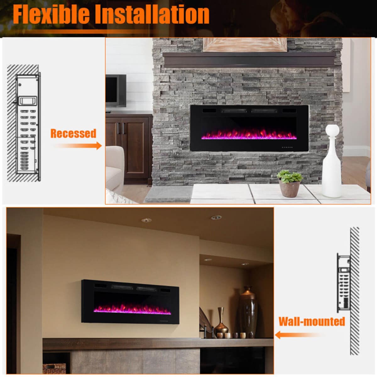 Clihome CL-50-10235 Electric-Fireplaces - View #5