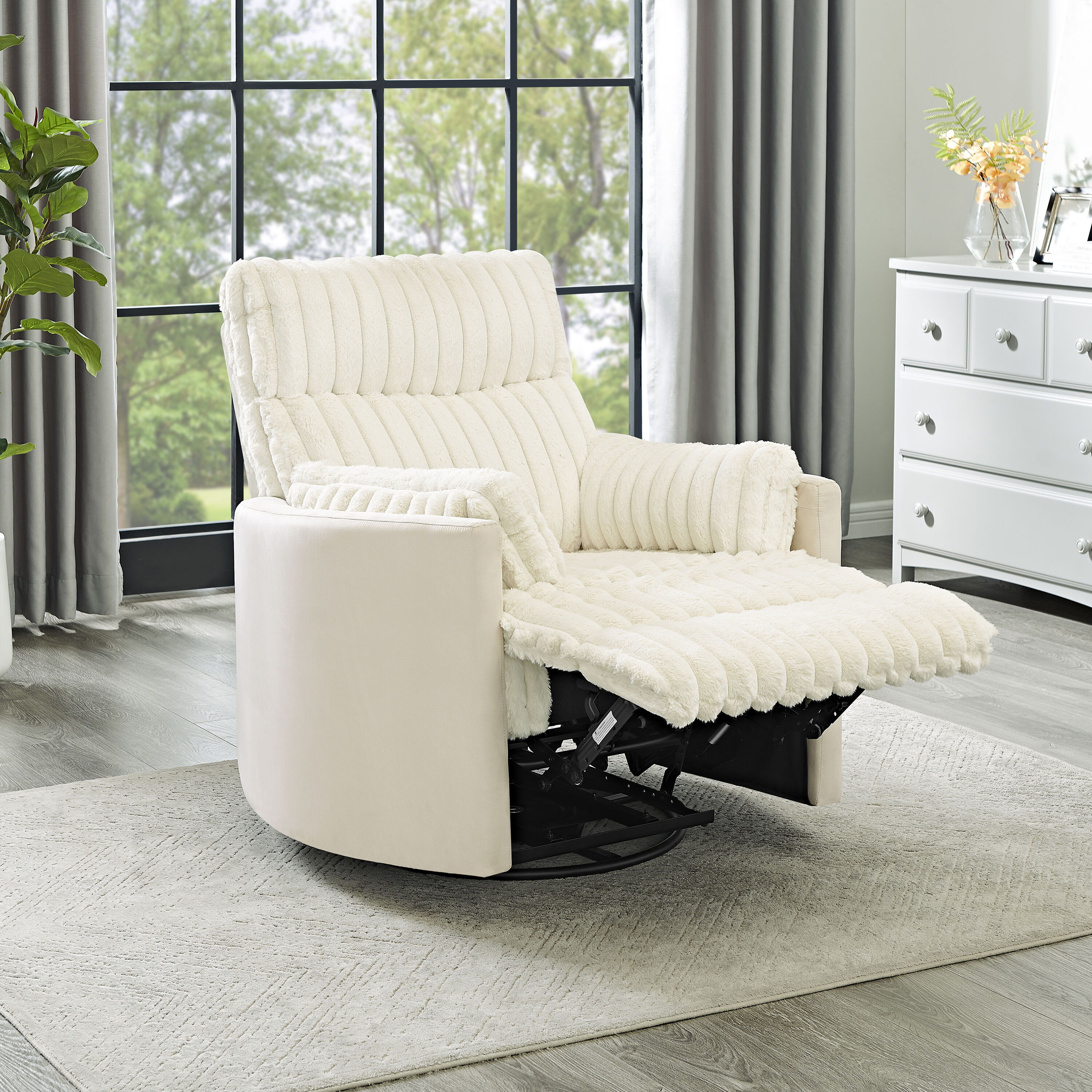 Roundhill Furniture LRH4131WH recliners - View #3