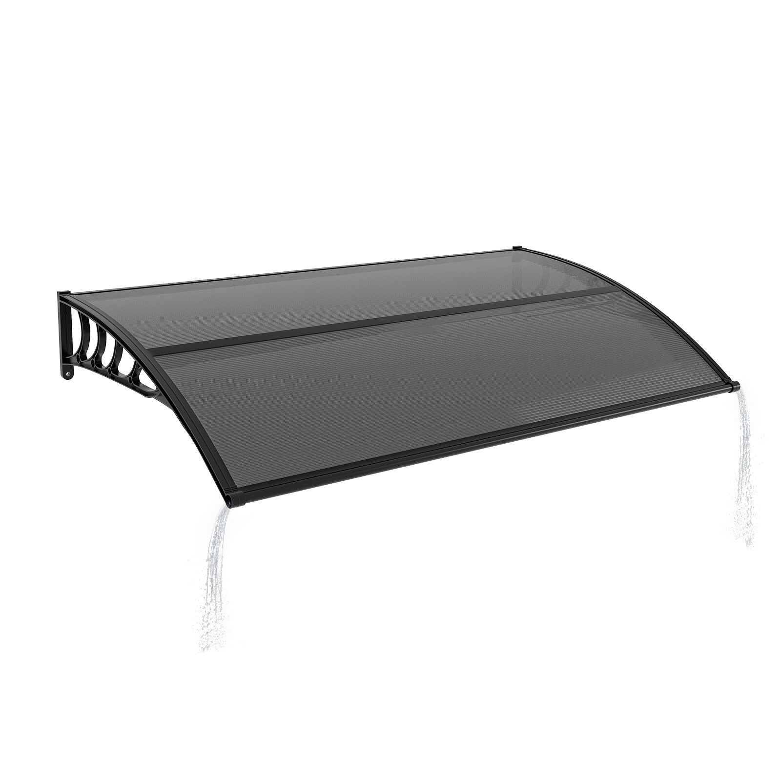 Bestcore Door Awning 40-in x 60-in Window Canopy with Drainage Groove ...