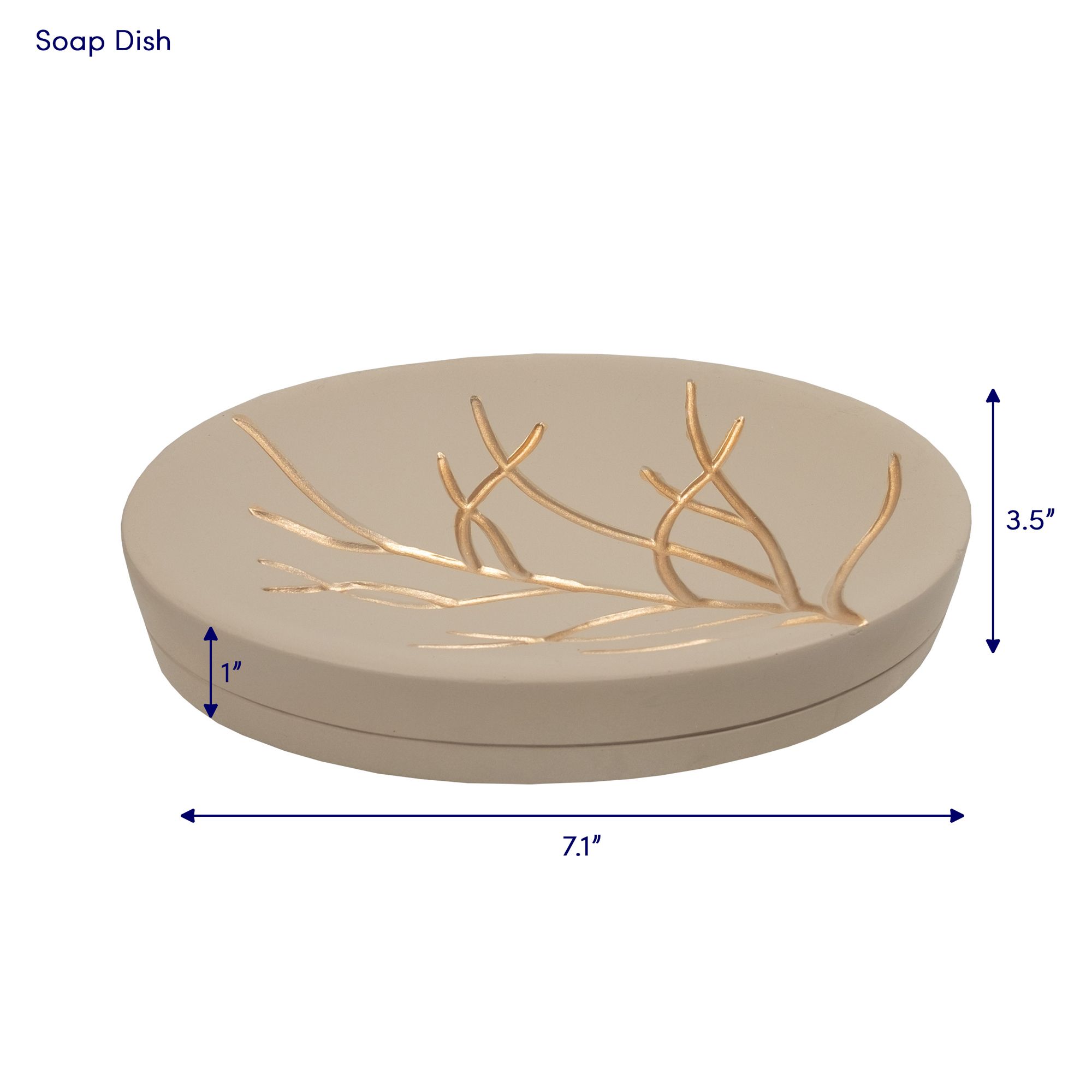 Sweet Home Collection LOW-BATH-4PC-BRANCH Bathroom-Accessories - View #2