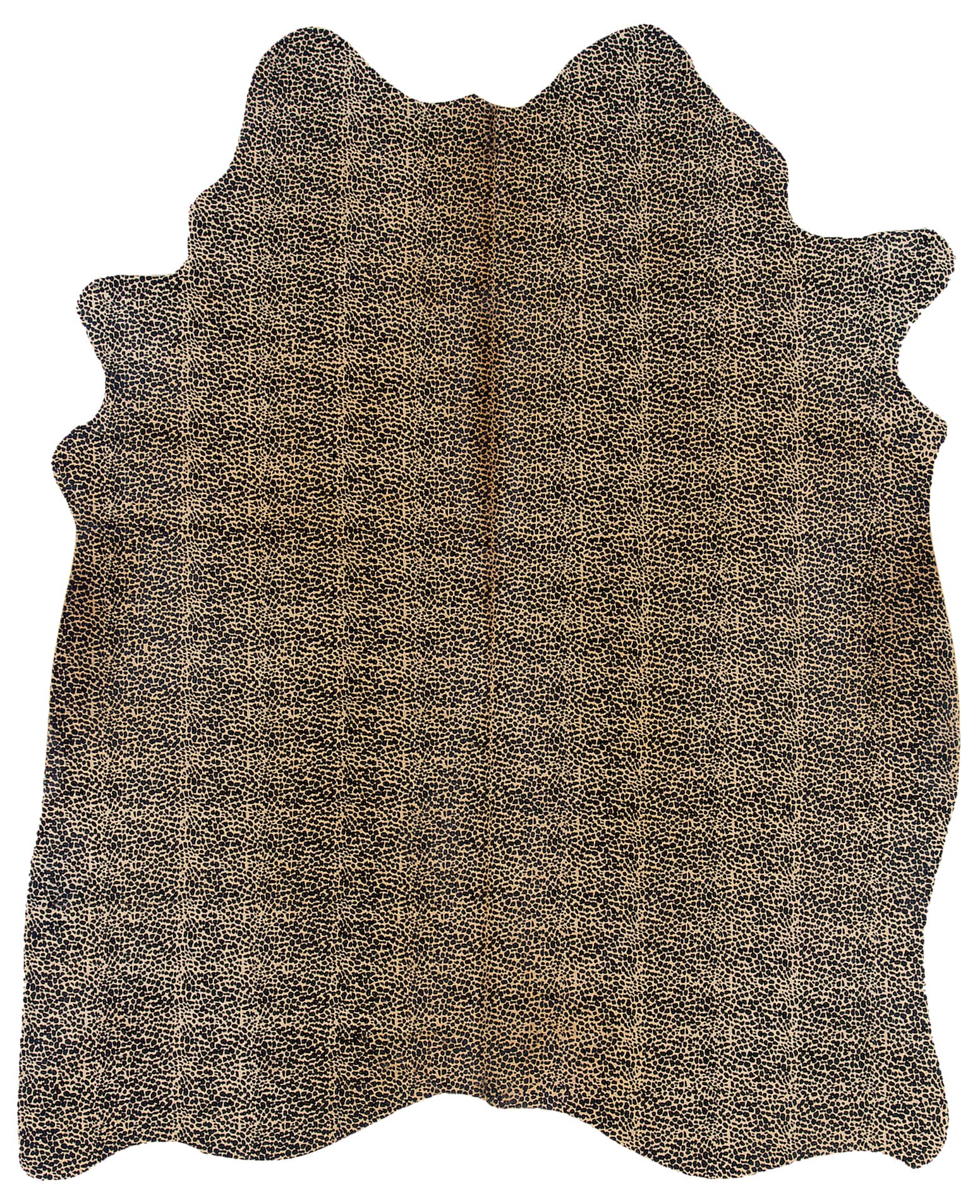 Linon RUG-CH06 Cowhide 7 X 7 (ft) Cowhide Cheeta Irregular Indoor Throw Rug