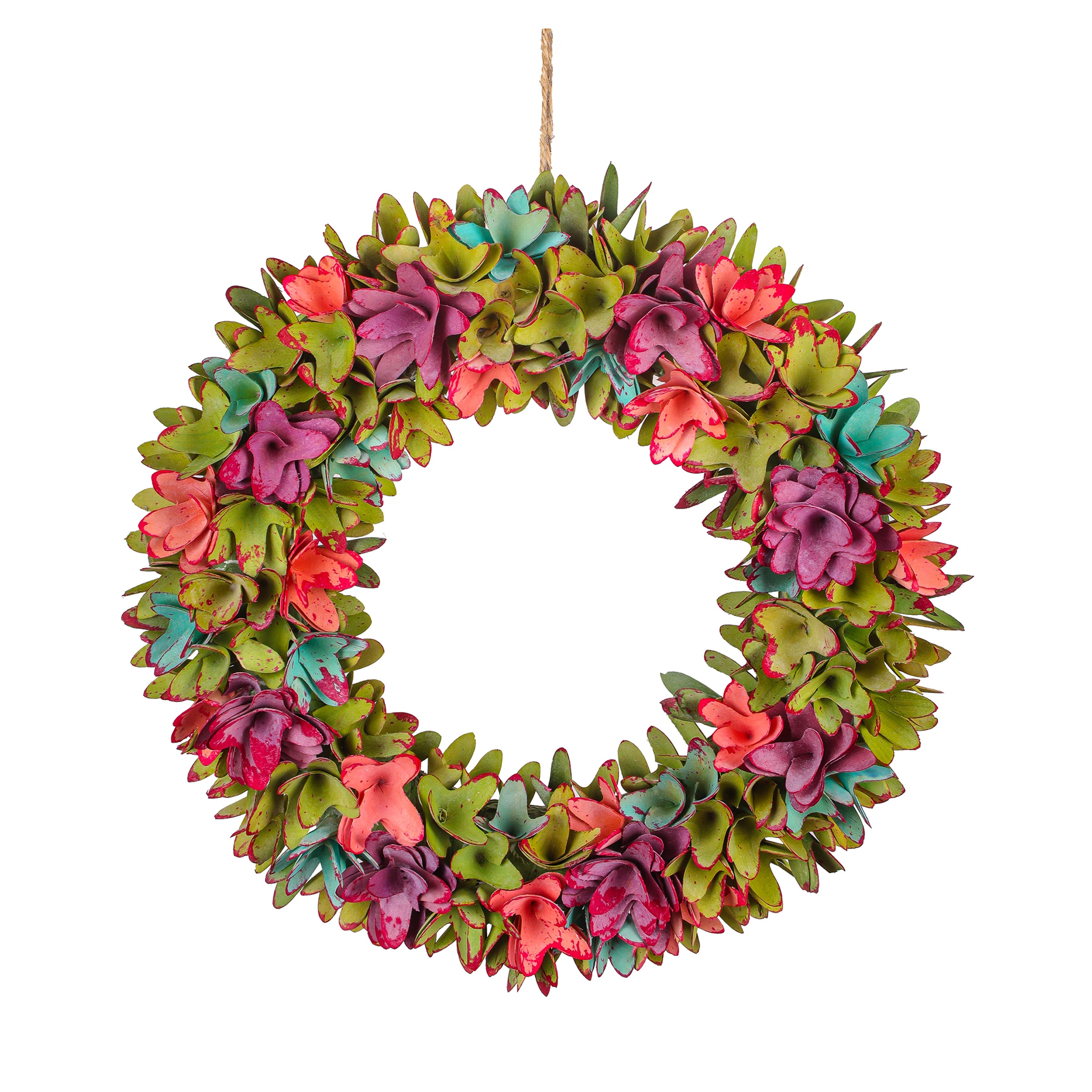 National Tree Company EG79-B037118-1 4-in H Spring Hanging decoration Wreath