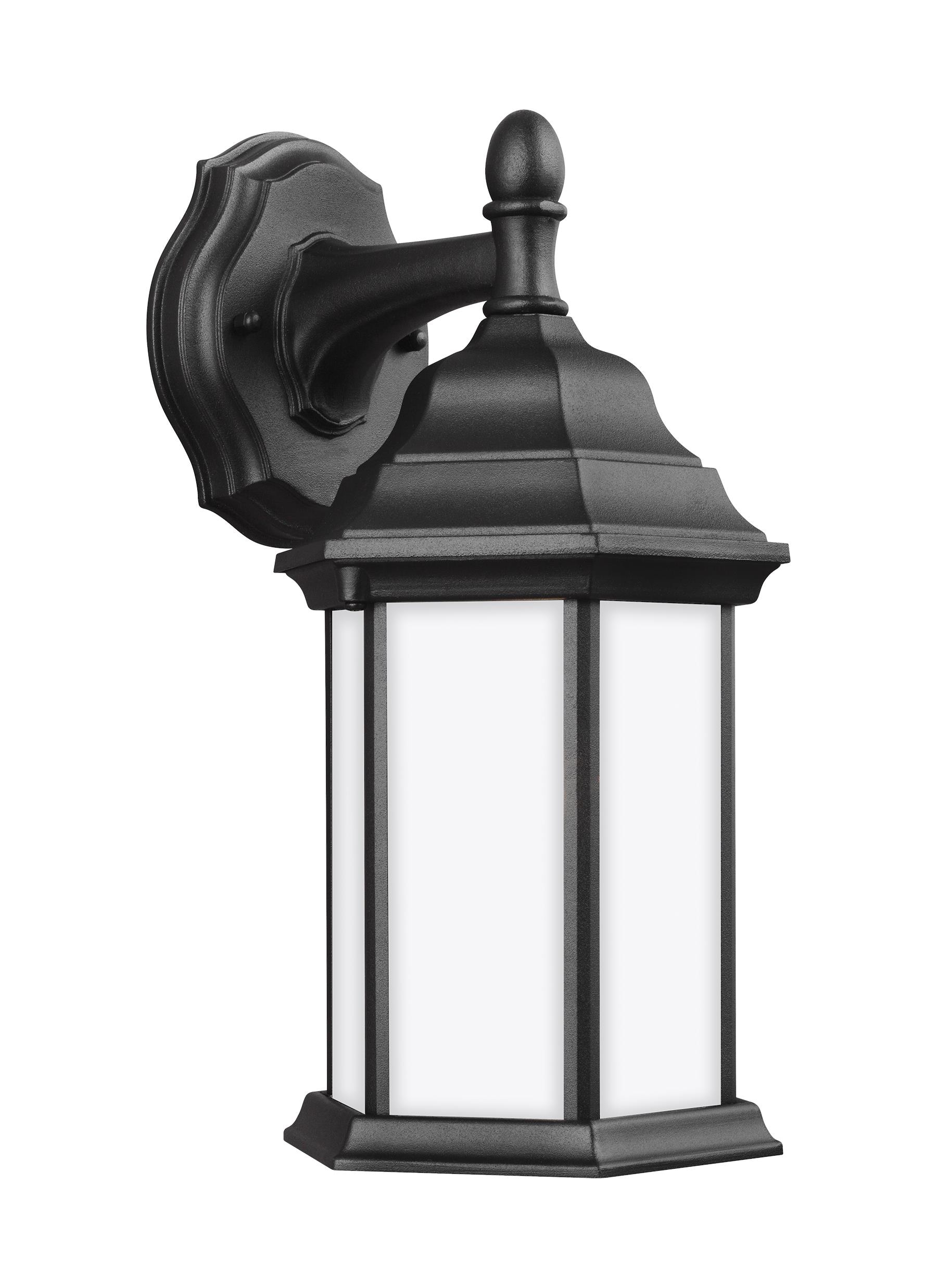 Generation Lighting 8338751EN3-12 Sevier 1 -Light 12.5-in H Black Hardwired Outdoor Wall Light
