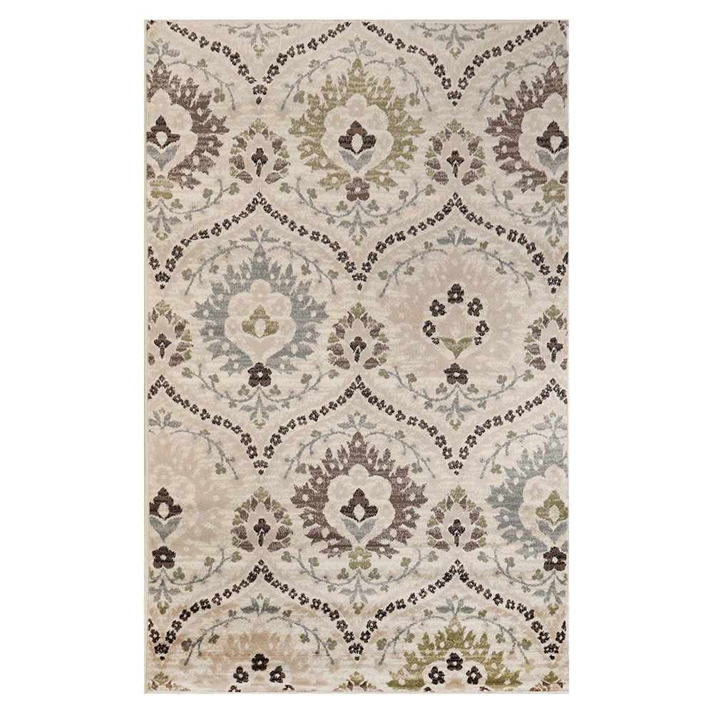 Superior 9X12RUG-AUGUSTA Augusta 8 x 10 (ft) Polypropylene Biege Rectangular Indoor Mid-Century Modern Machine washable Area rug