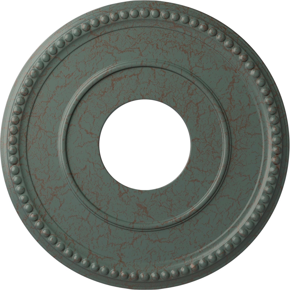Ekena Millwork CM12BRCBC Bradford 12.5-in W x 12.5-in L Painted Cloud Burst Crackle Polyurethane Whole Ceiling Medallion