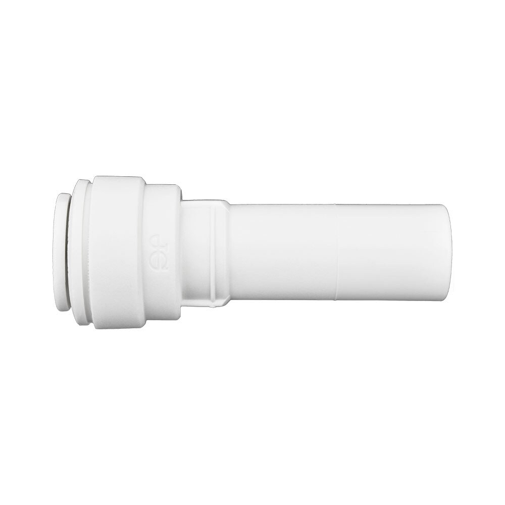 John Guest PP061612W 3/8-in x 1/2-in Push-to-Connect Reducing Connector (10-Pack)