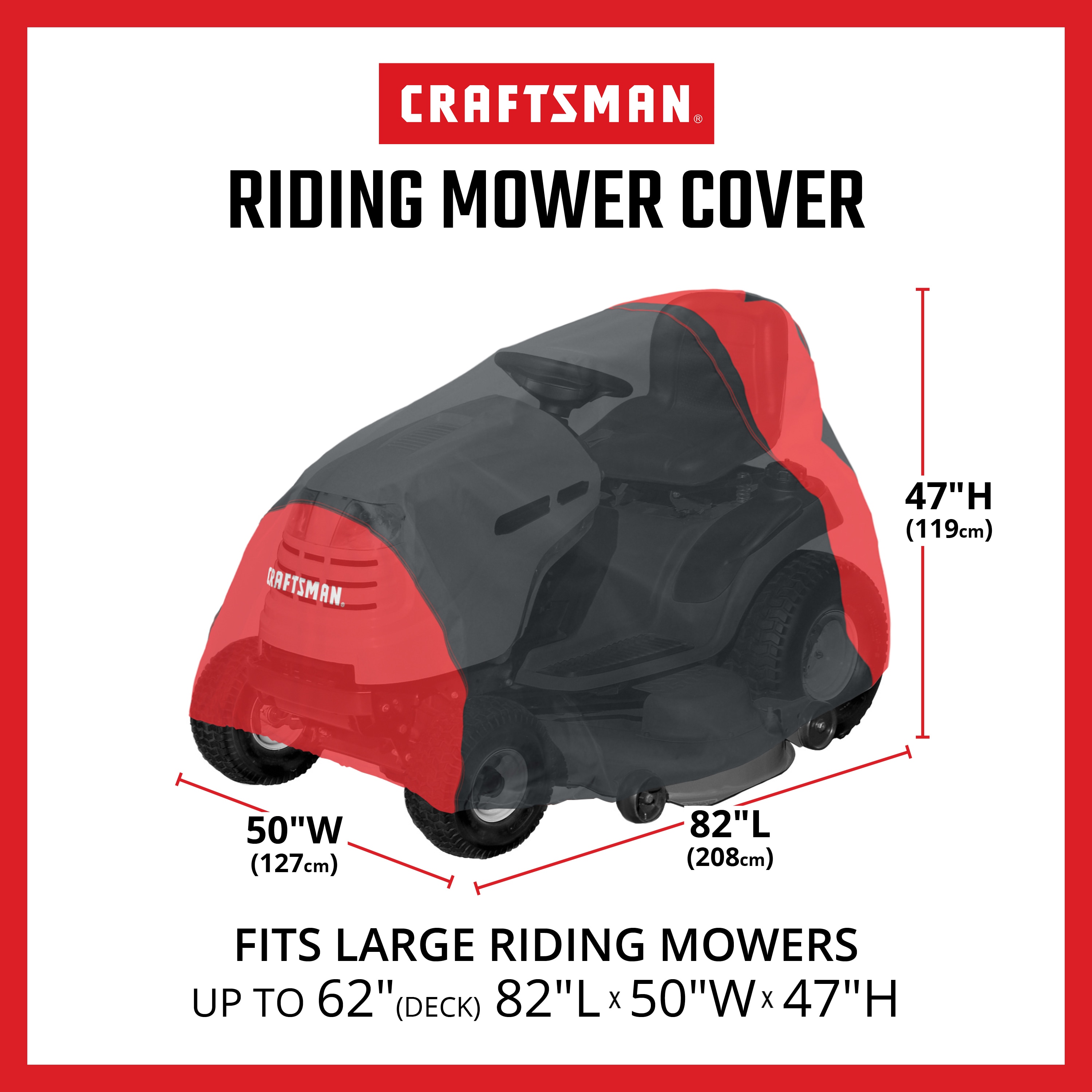 Large Craftsman Riding Lawn Mower Cover 
