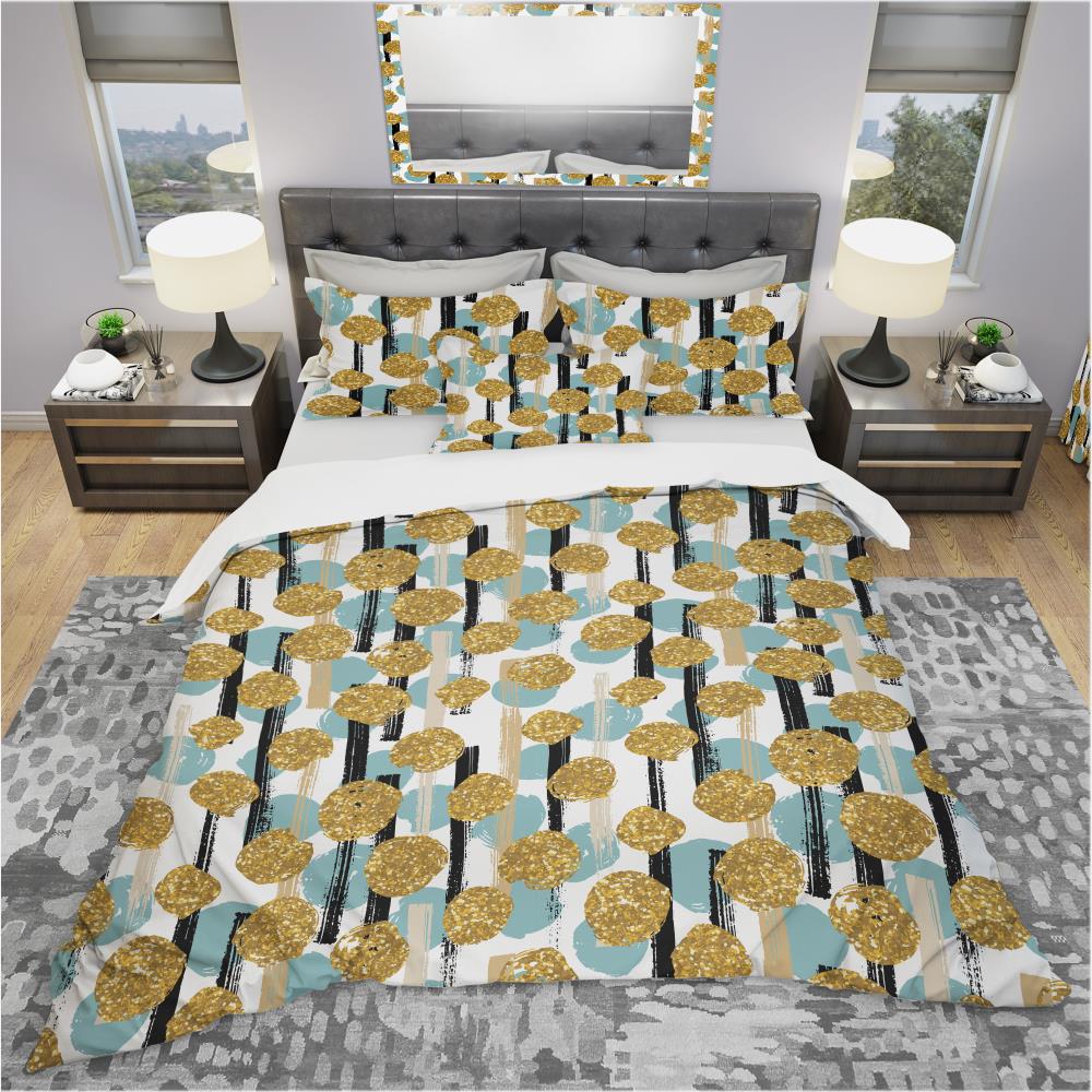 Designart BED19315-T 3 -Piece Yellow Twin Duvet cover Set