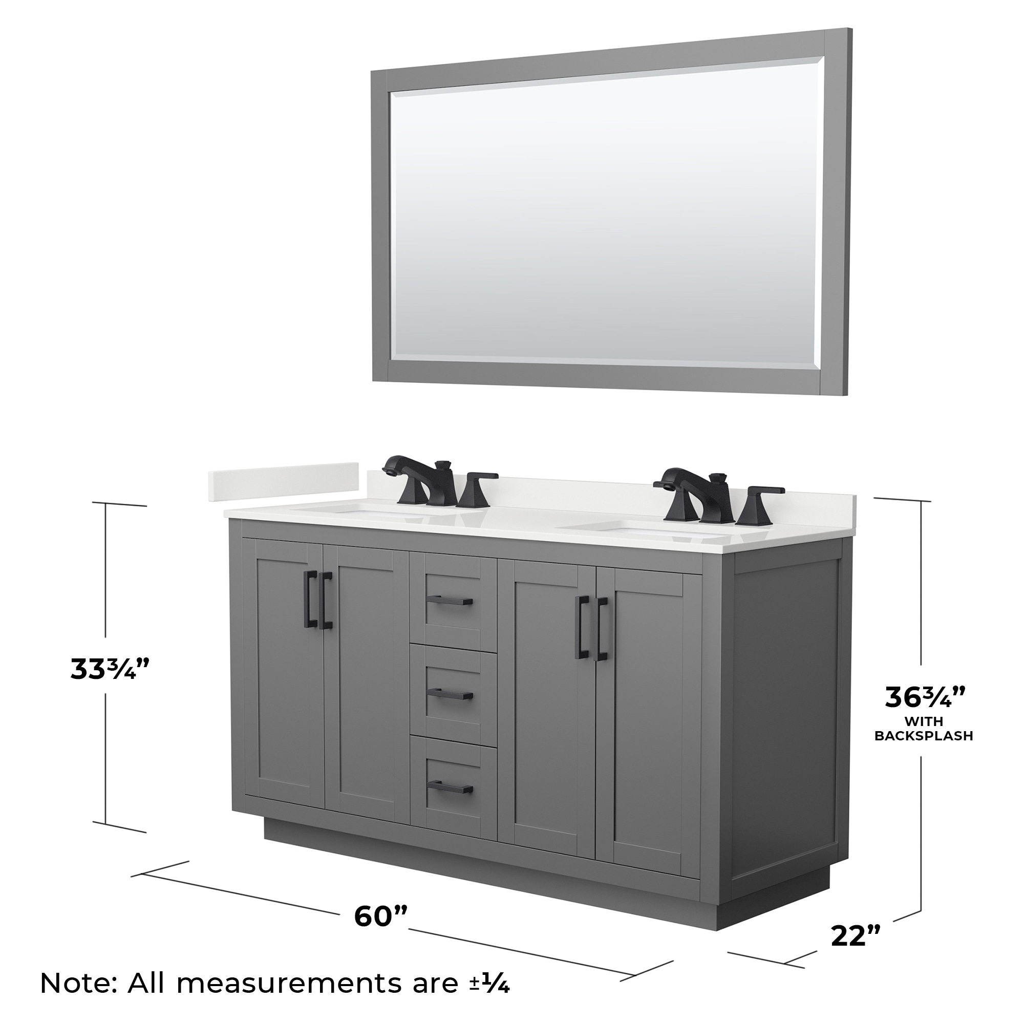 Wyndham Collection WCF292960DGBWQUS3M58 Bath-Vanity-Combo - View #6