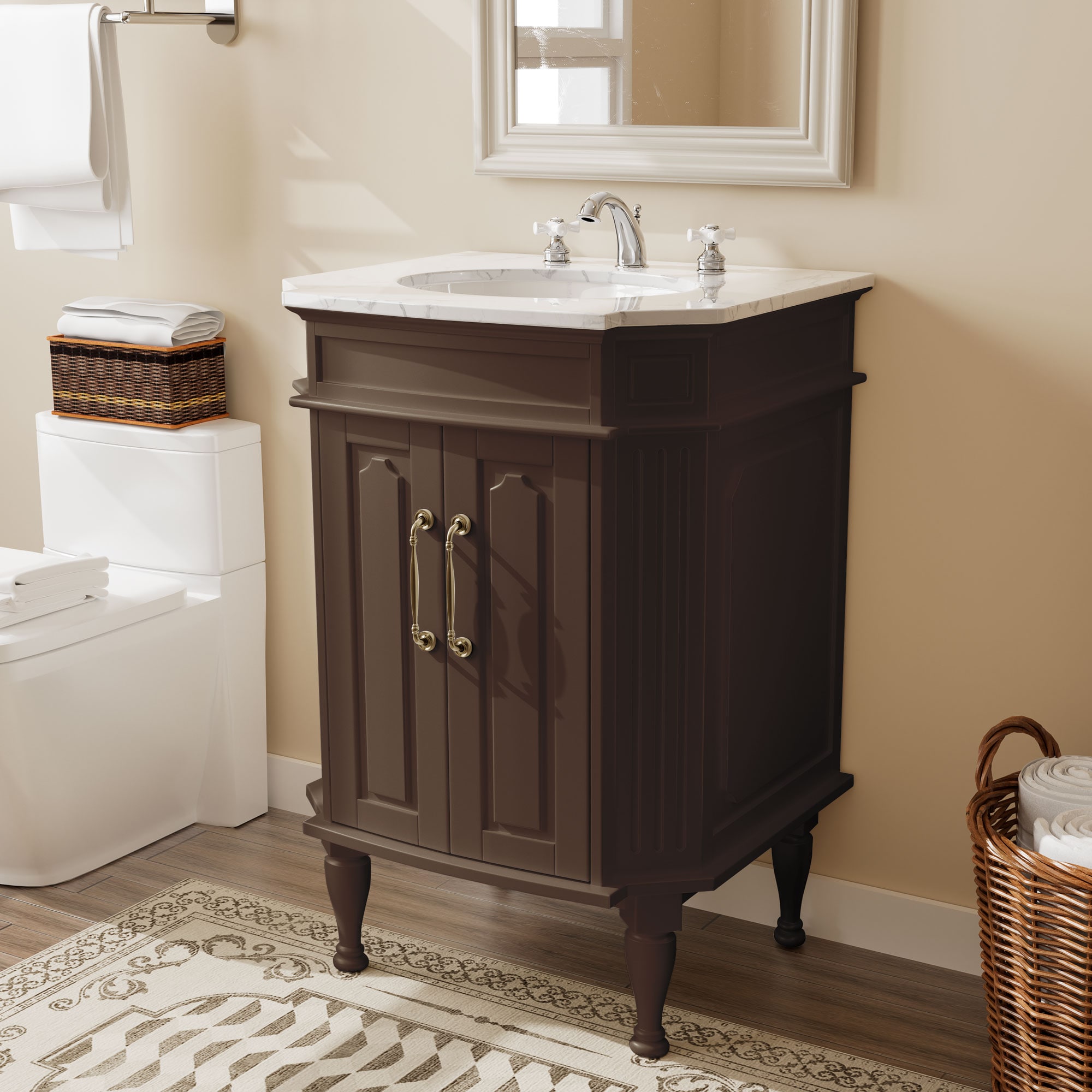 VOUA LWS-10X10-LK-BU+BASE Bath-Vanity-Combo - View #3