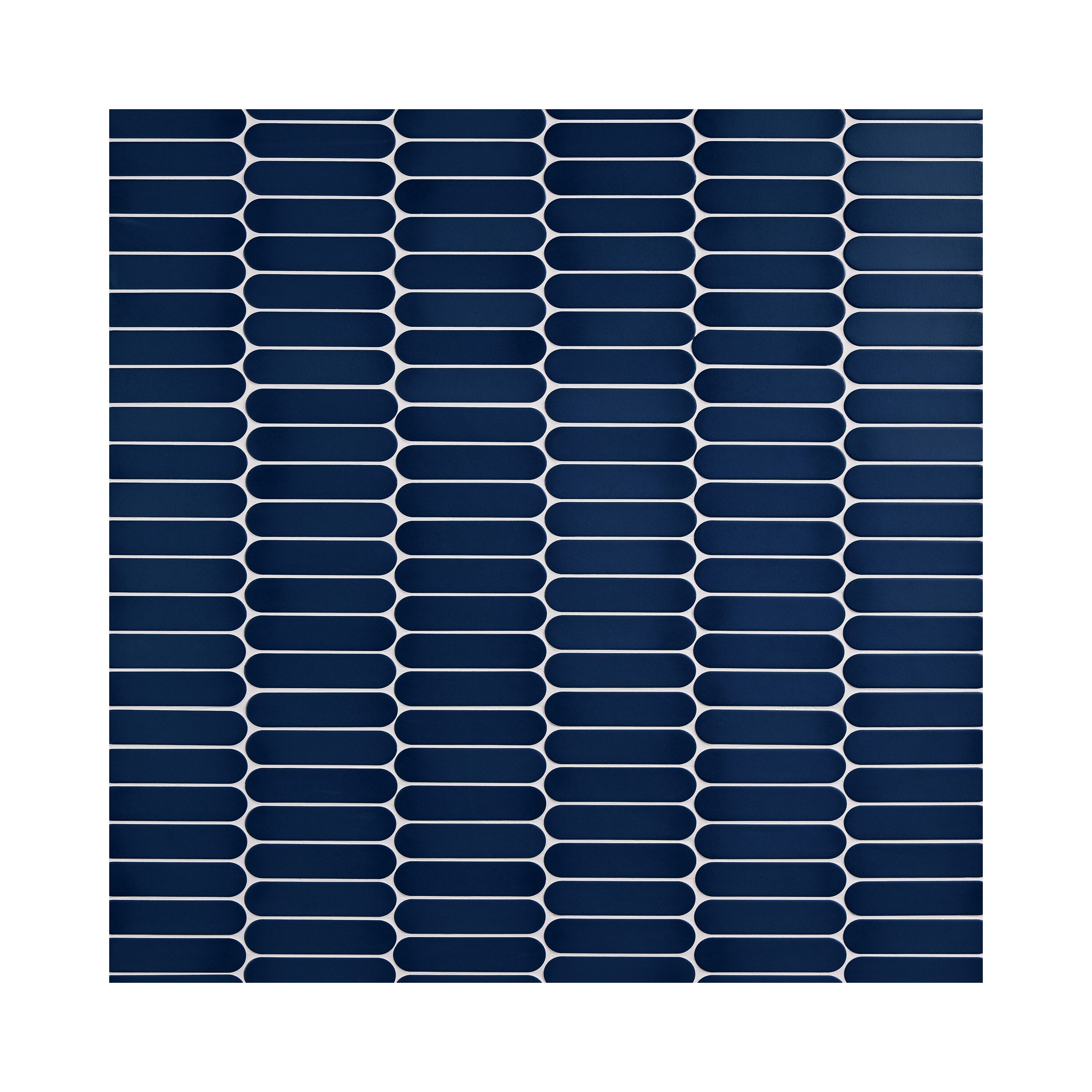 Daltile Artefino Element Navy 12-in x 13-in Matte Porcelain Oval Mosaic Floor and Wall Tile ( 10-sq ft Carton )