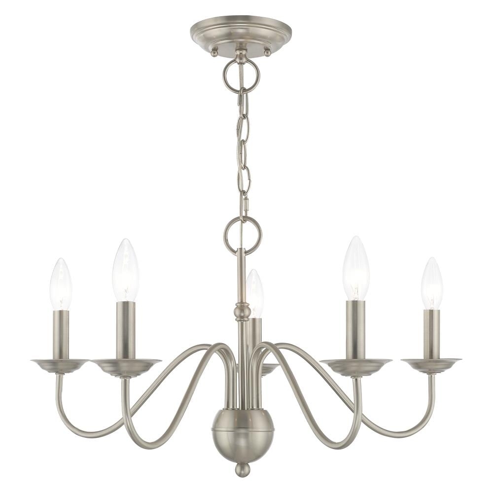 Livex Lighting Williamsburgh 5 Light Polished Brass Chandelier