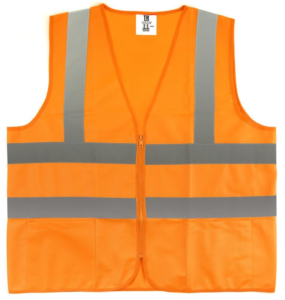 TR Industrial Adult Unisex Orange Polyester High Visibility (Ansi
