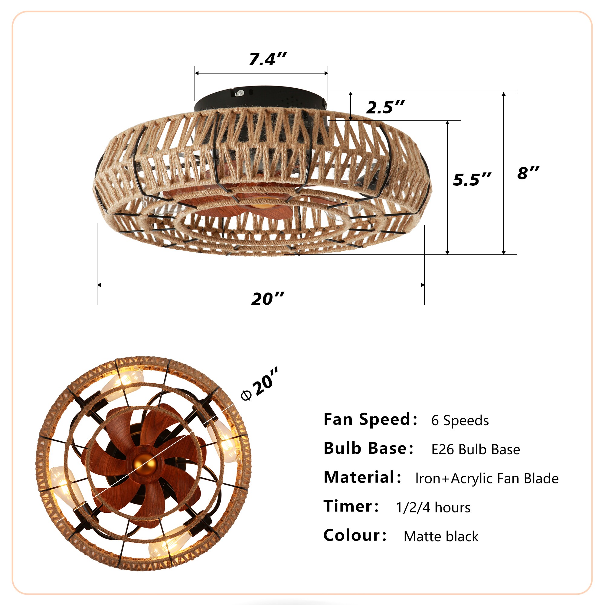 Afoxsos LAF0421EG48 Ceiling-Fans - View #6