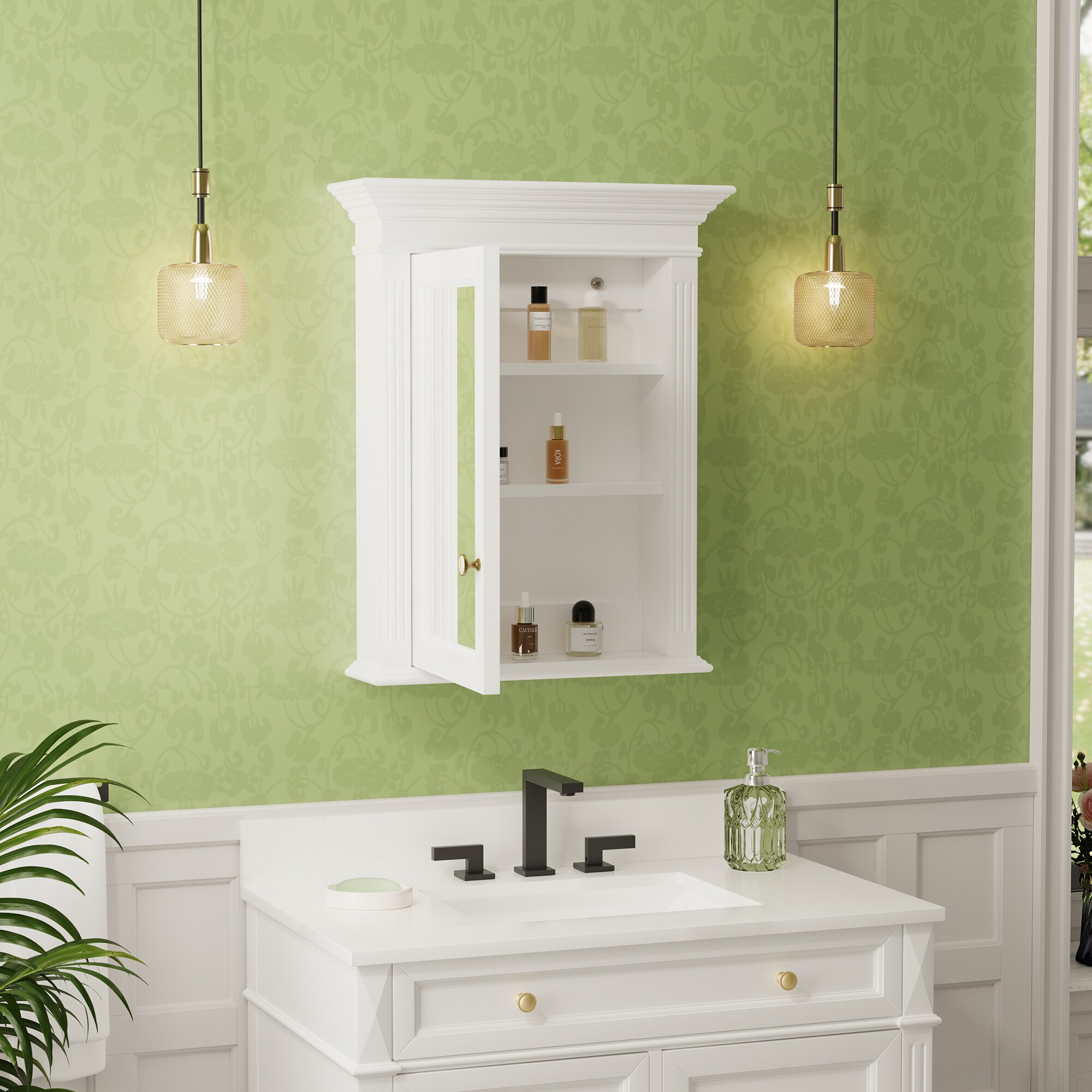 Forclover FMG2430-WT Bathroom-Medicine-Cabinets - View #2