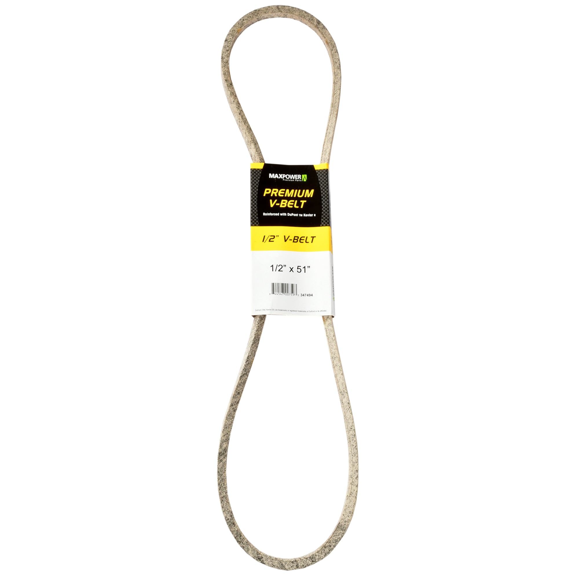 MaxPower 347494 1/2-in x 51-in V-belt, Riding Mower/Tractors, Replaces OEM Part Number Universal