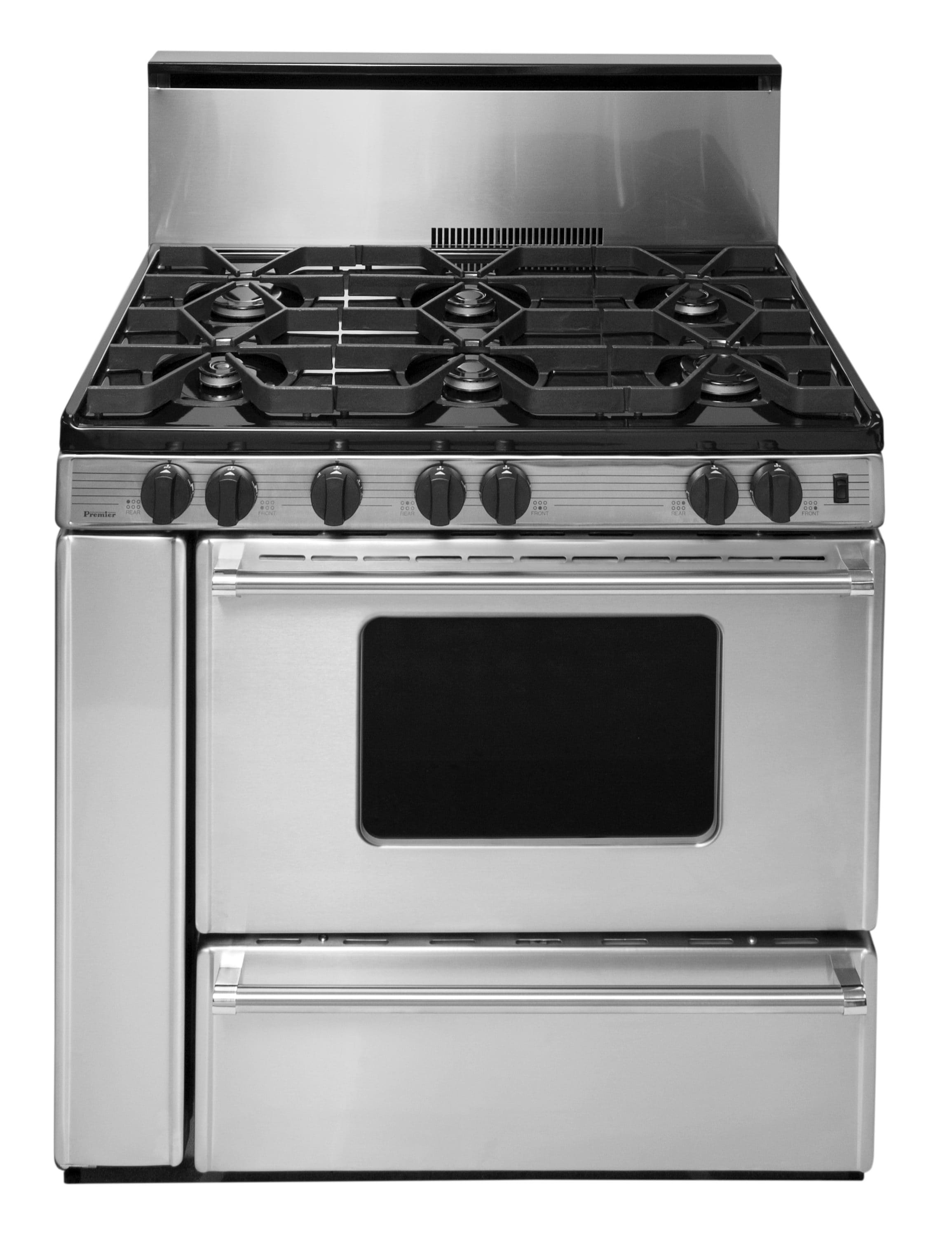 Premier P36B3282PS 36-in 6 burners 3.9-cu ft Freestanding Natural Gas Range ( Stainless )