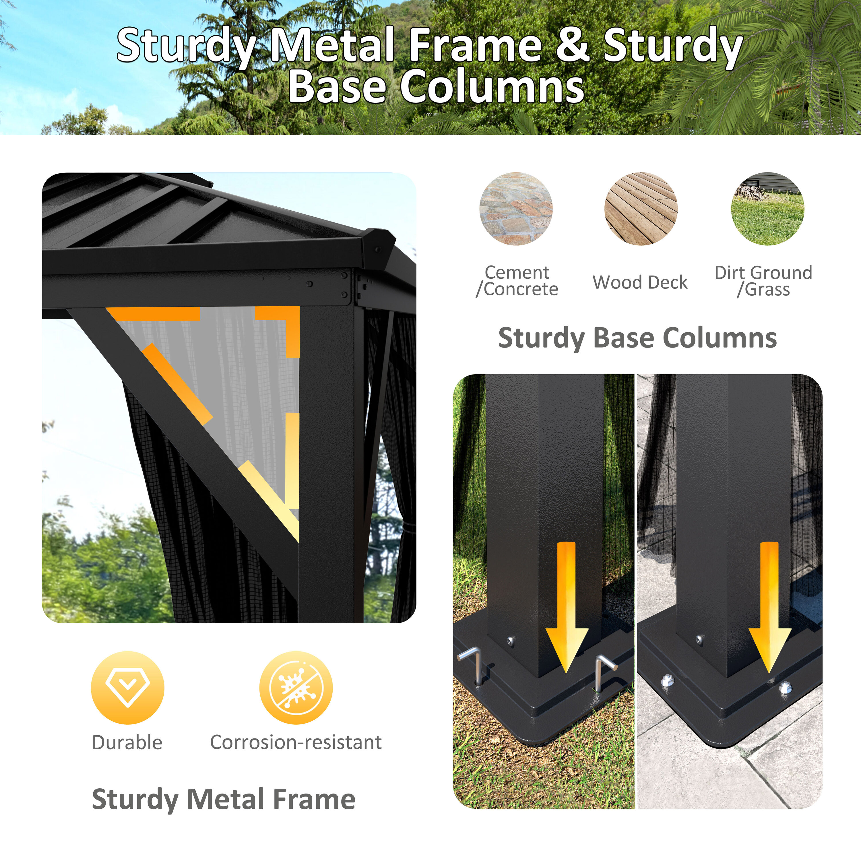 VEIKOUS PG0201-09-33 Wood-Resin-Gazebos - View #6