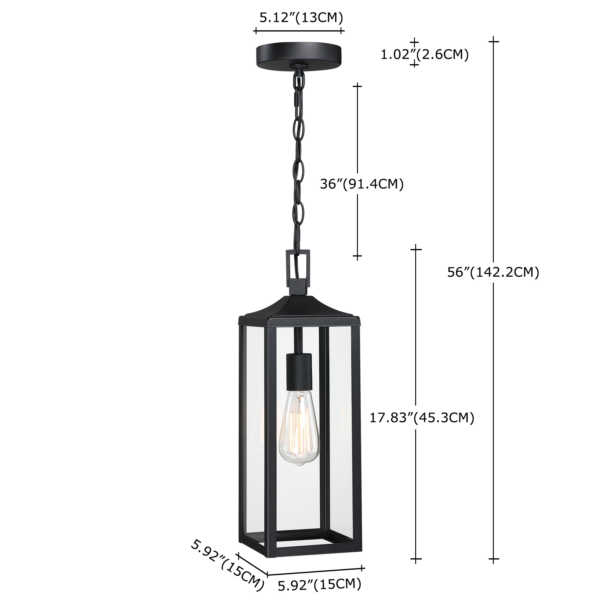 Hukoro FL16171-PL-BK Pendant-Lights - View #2